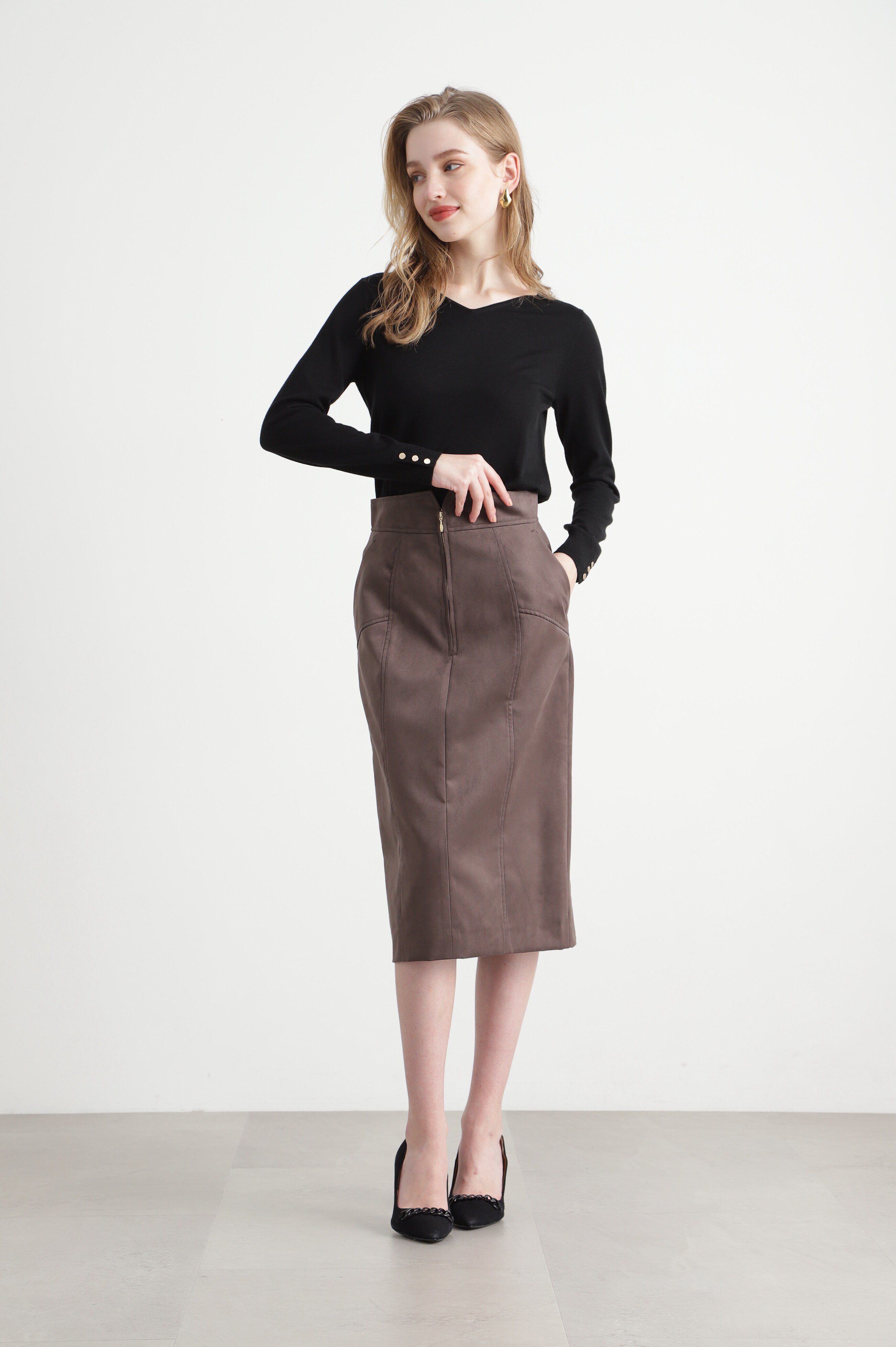  「◆Ｖネックニットプルオーバー」|ニット・セーター|