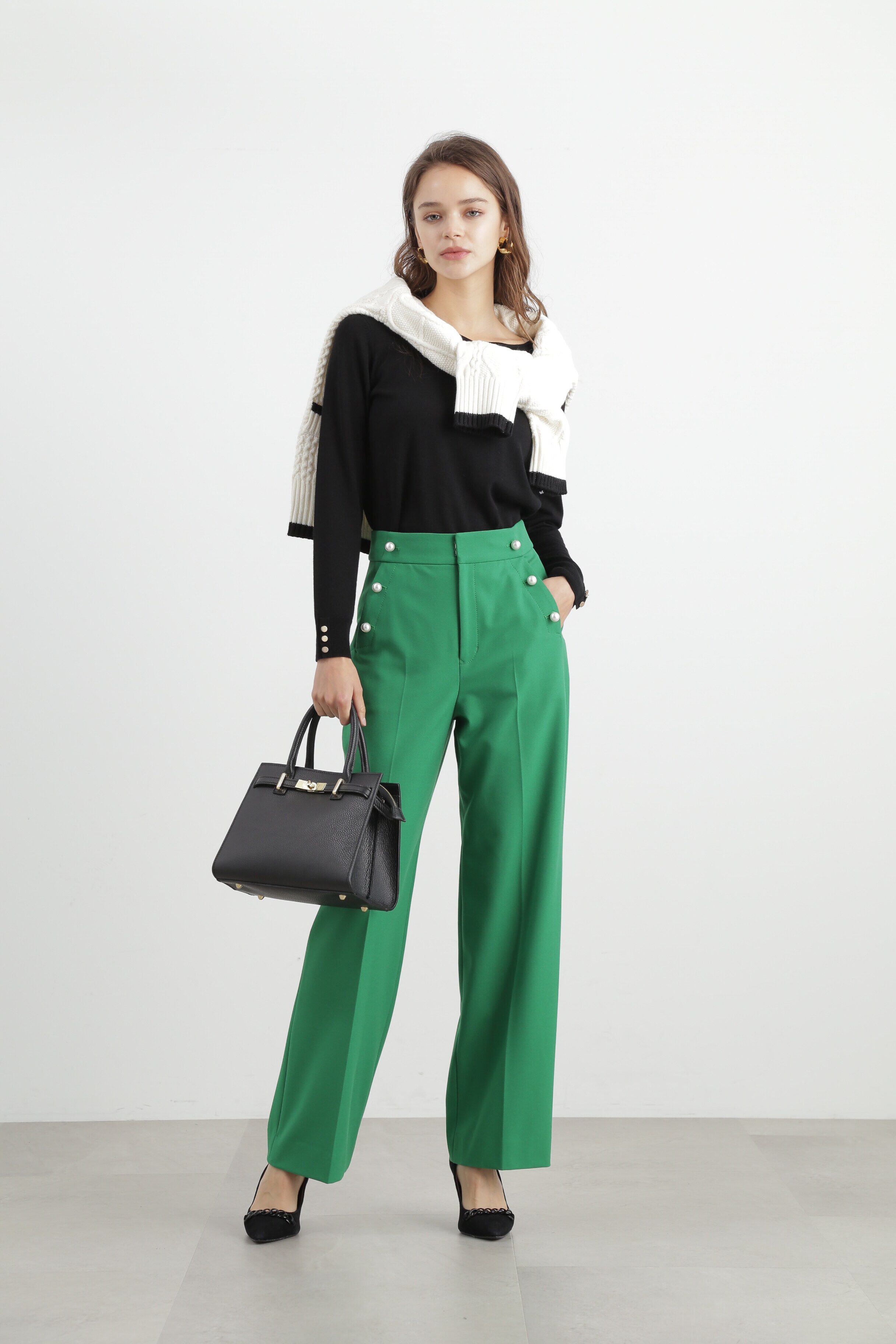  「◆Ｖネックニットプルオーバー」|ニット・セーター|