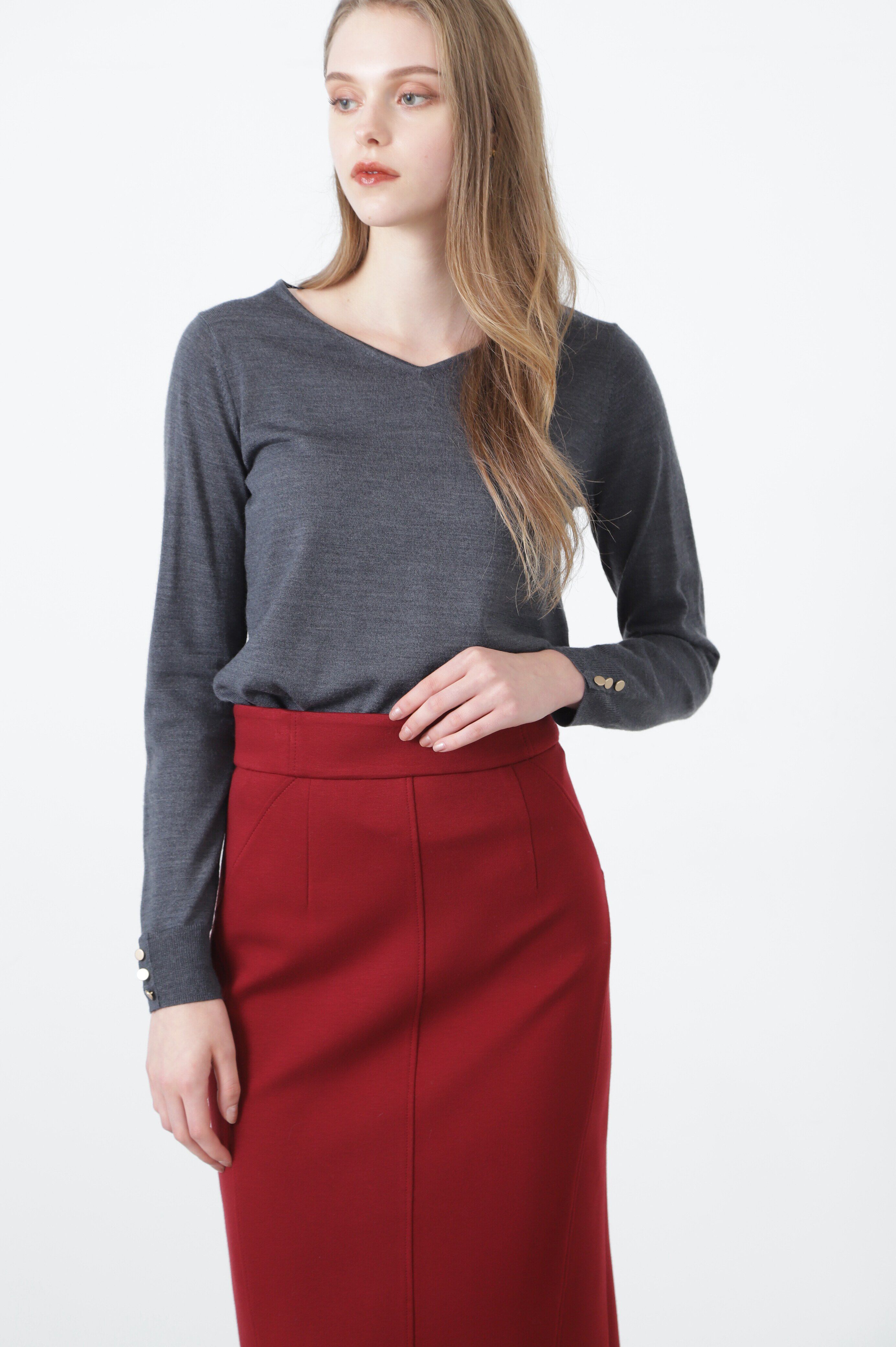  「◆Ｖネックニットプルオーバー」|ニット・セーター|