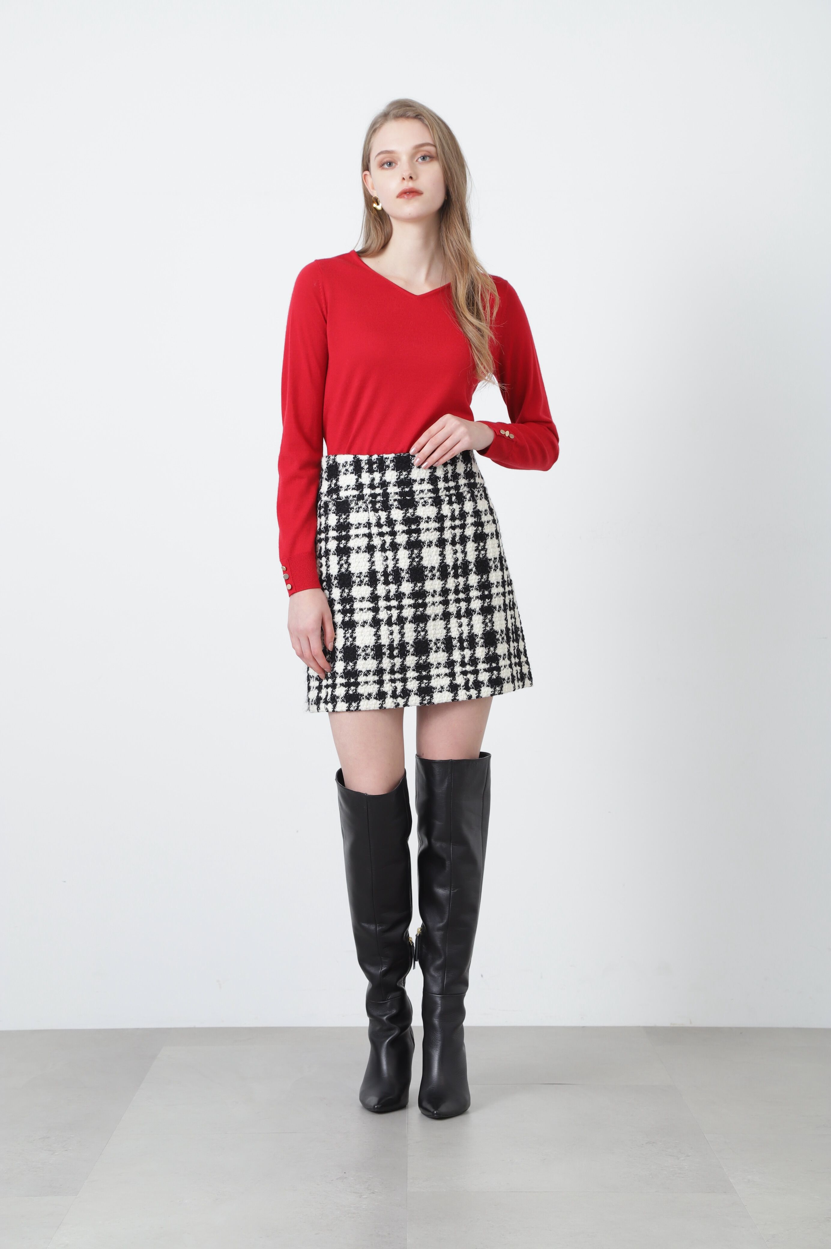  「◆Ｖネックニットプルオーバー」|ニット・セーター|