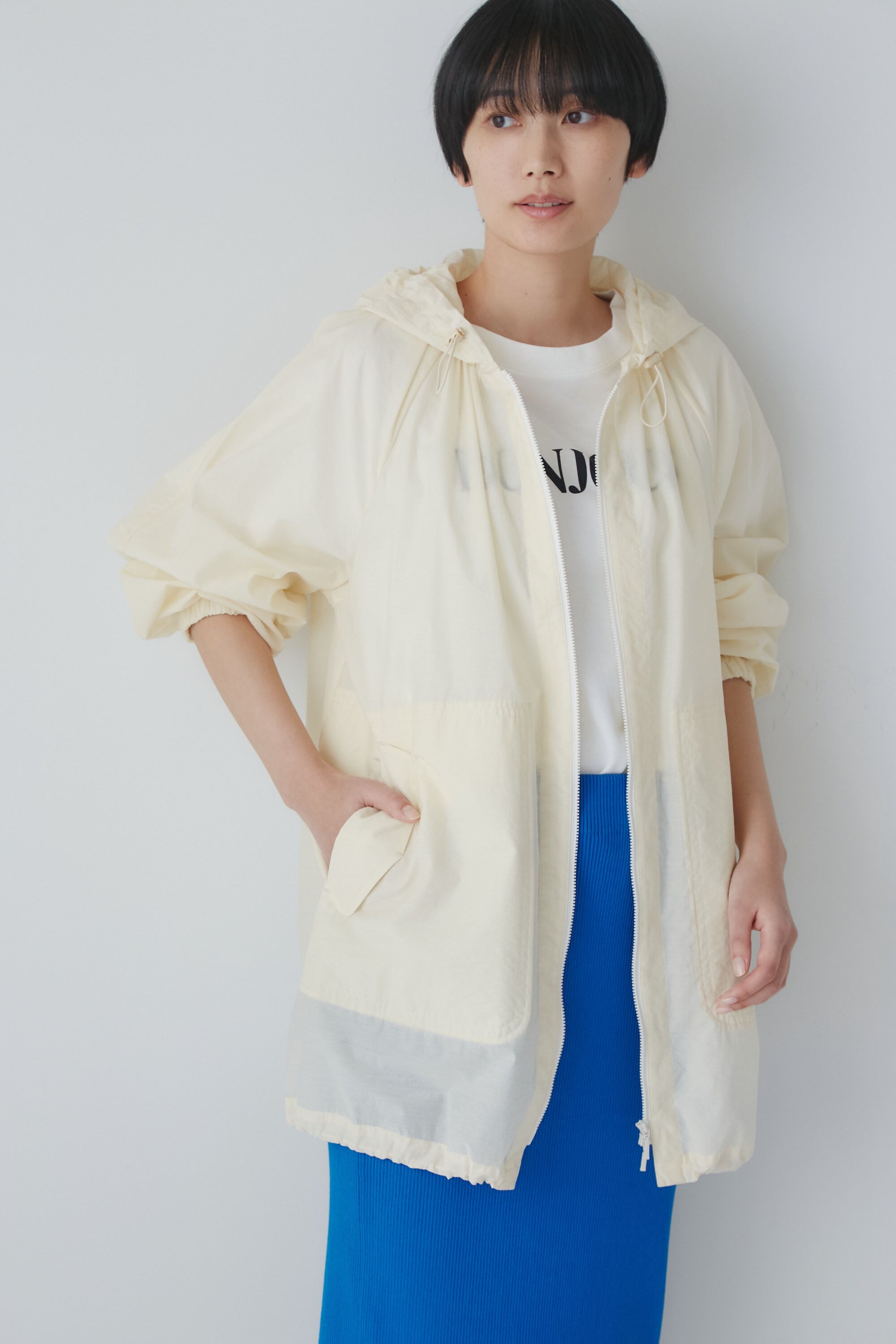  「◆シアーライトブルゾン」|ブルゾン・スタジャン|エクリュ1