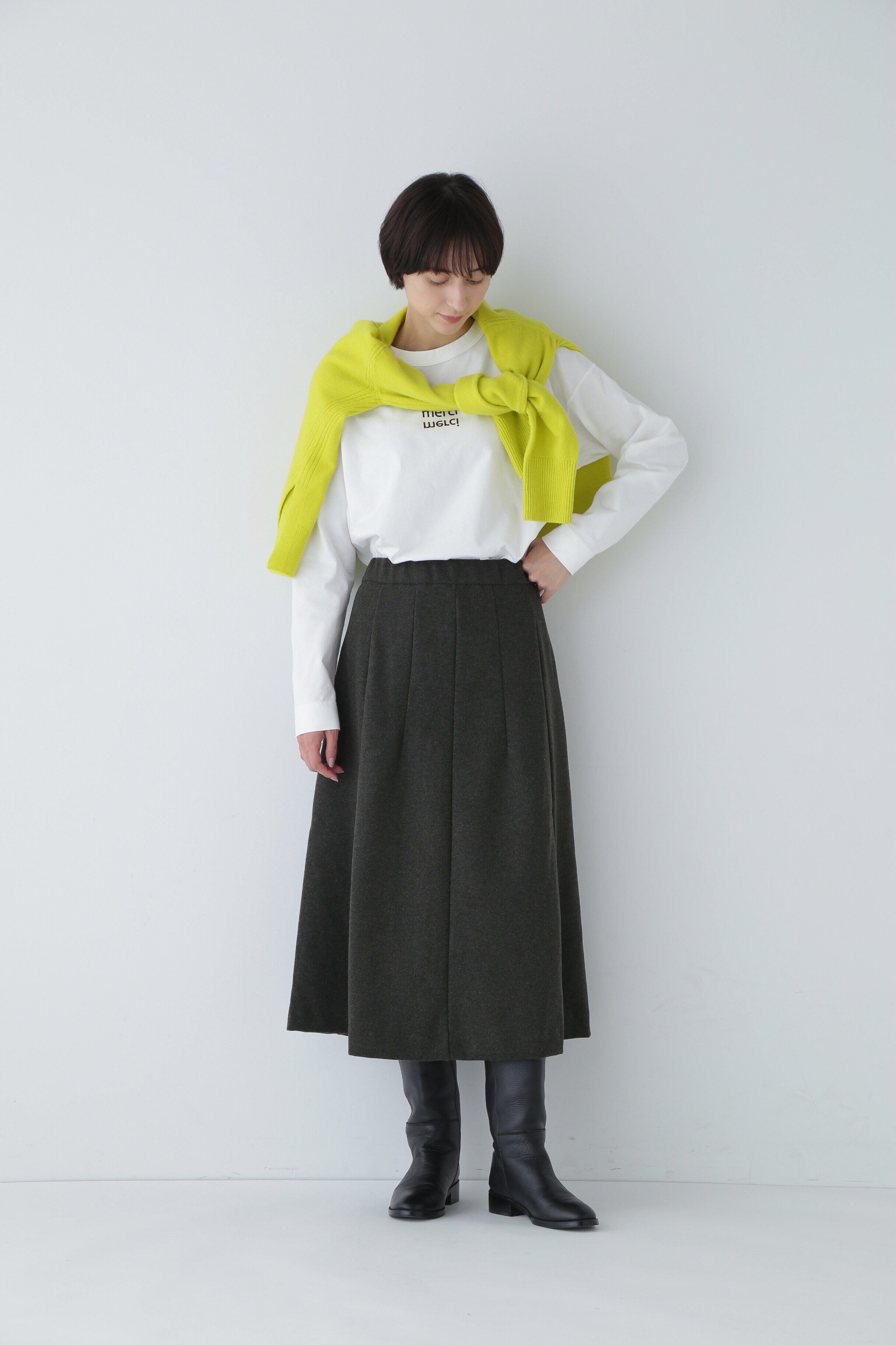  「ウォッシャブルミルドジャージスカート」|スカート|