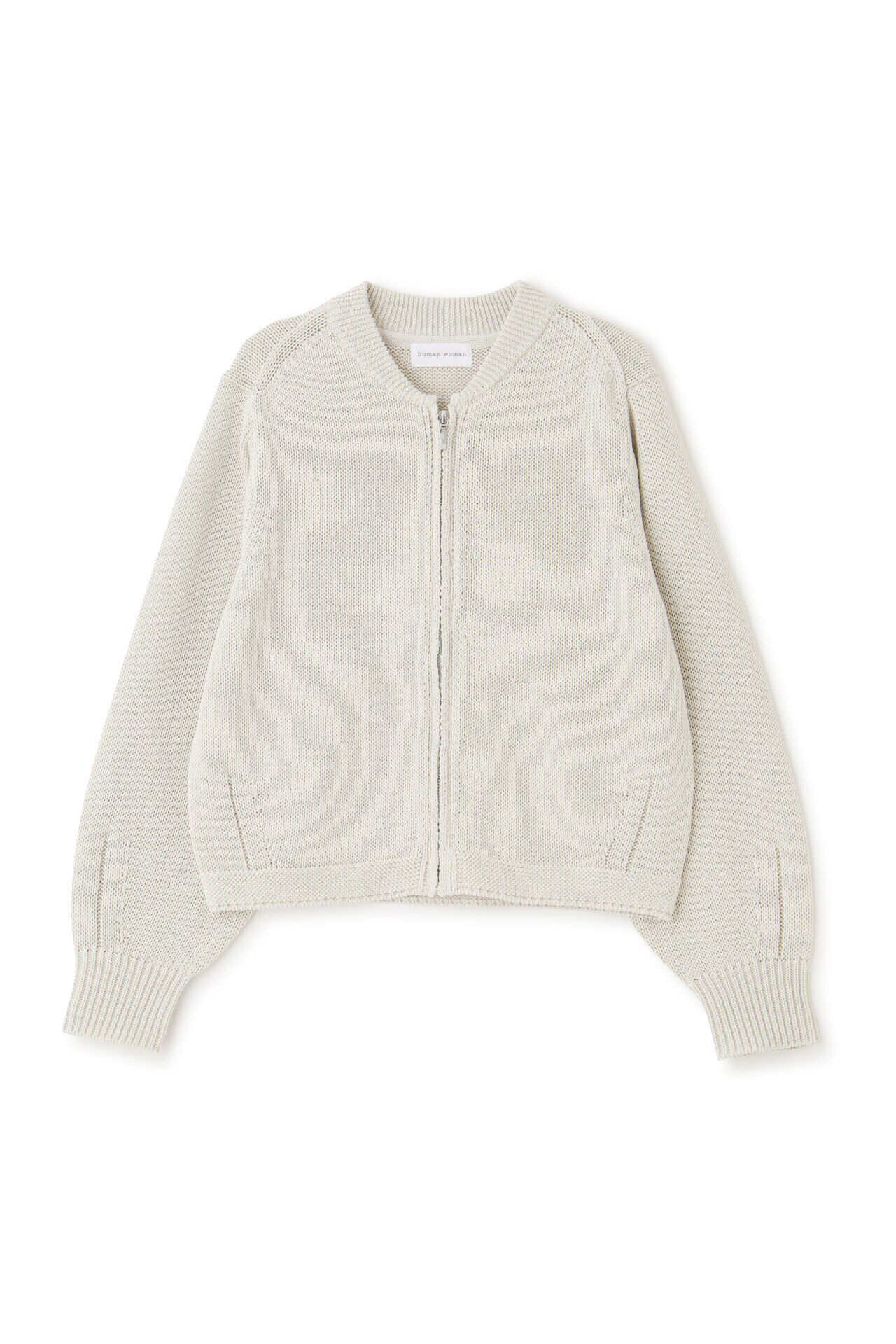  「◆ギマコットンジップアップカーディガン」|ニット・セーター|