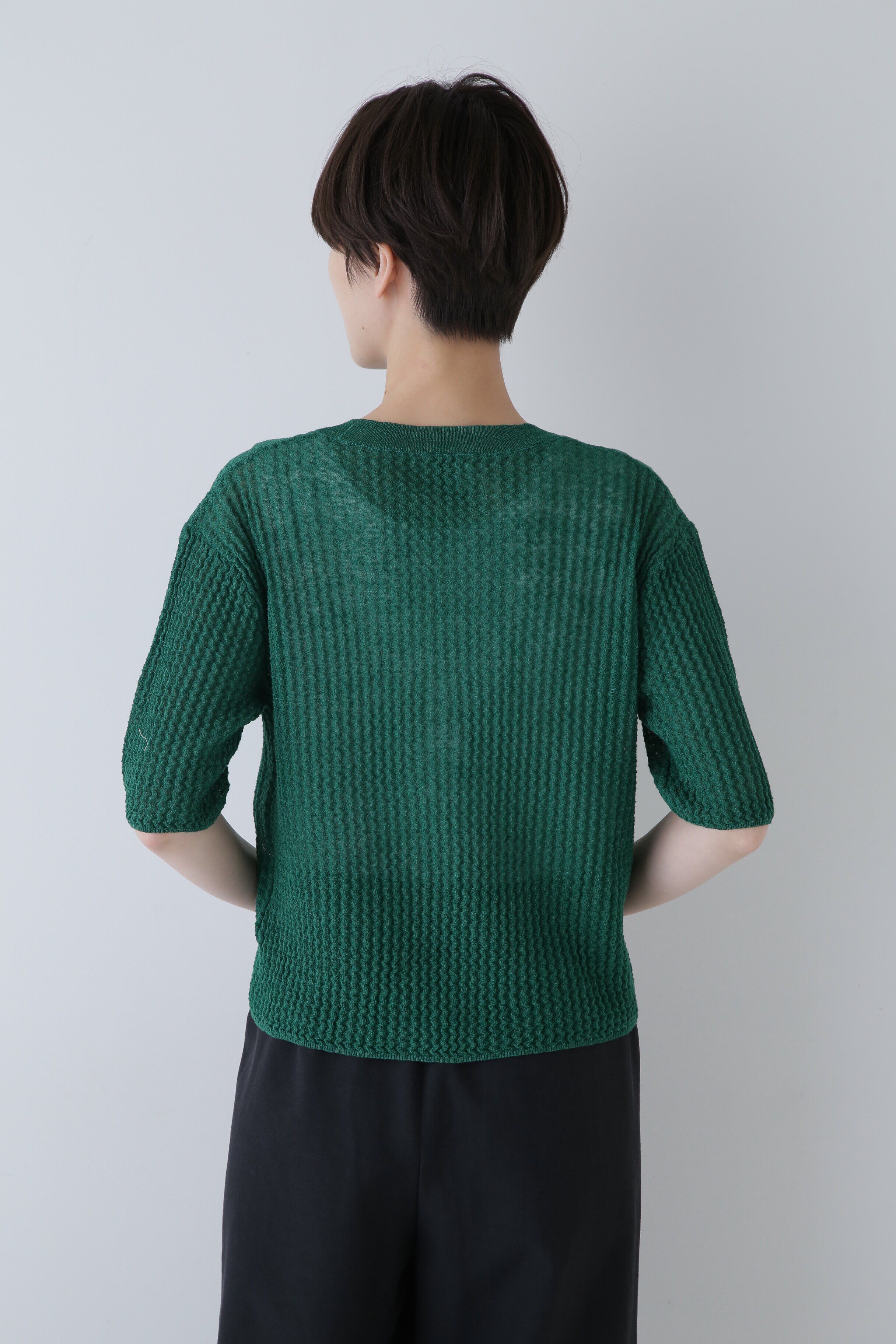  「◆ウエーブニットＴシャツ」|ニット・セーター|