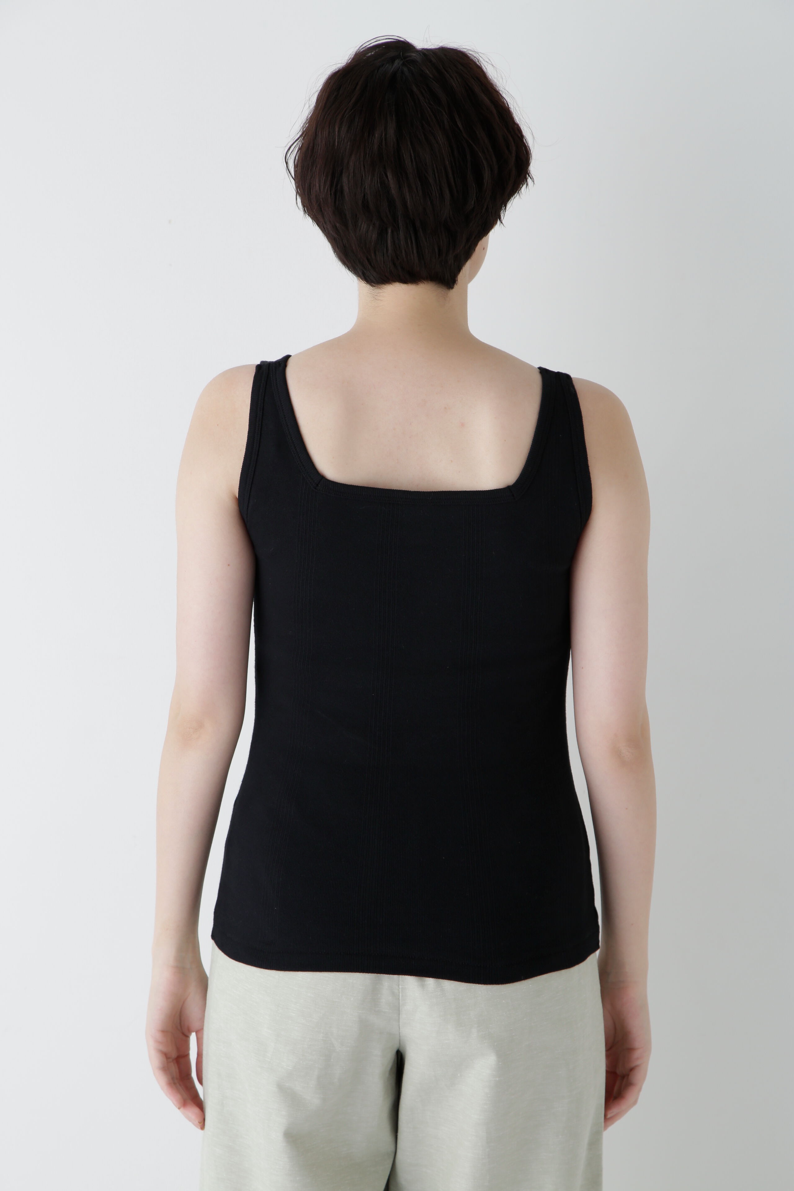  「◆カップ付きスクエアタンクトップ」|Tシャツ・カットソー|