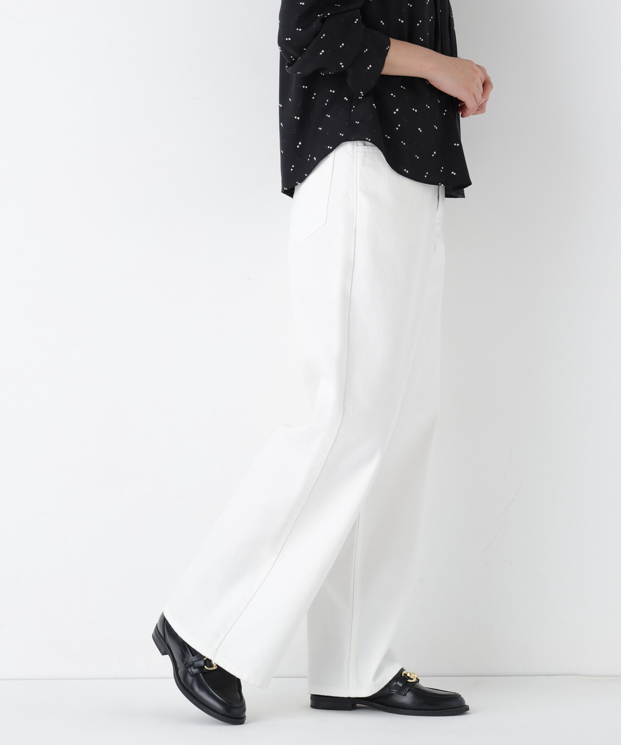  「◆ソフトデニムセミワイドパンツ」|その他|