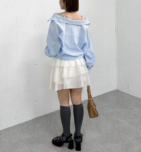 archives「２ｗａｙオフショルストライプシャツ」|シャツ・ブラウス|