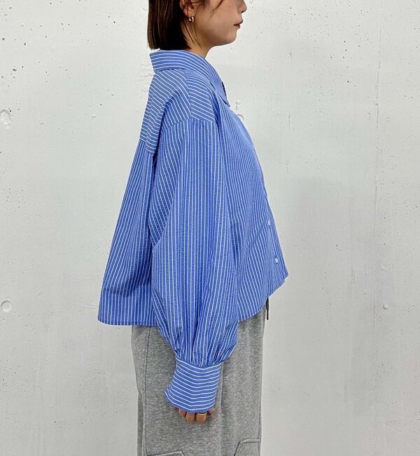 archives「２ｗａｙオフショルストライプシャツ」|シャツ・ブラウス|