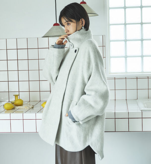 Doux archives「シャギースタンドオーバーコート」|ダッフルコート|