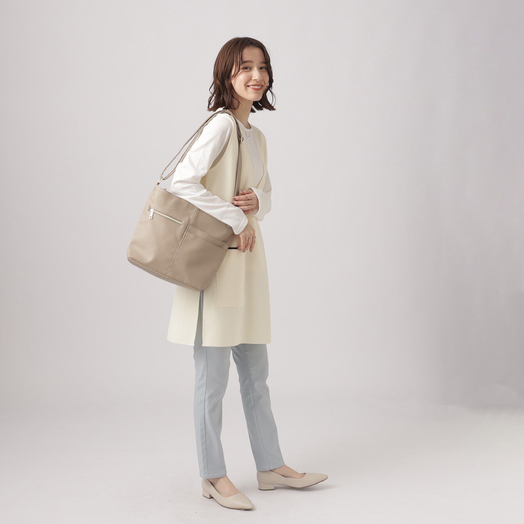 SHOO･LA･RUE「【プレゼントにも】毎日持ちたい ポケット切り換えショルダーバッグ」|ショルダー・メッセンジャー|