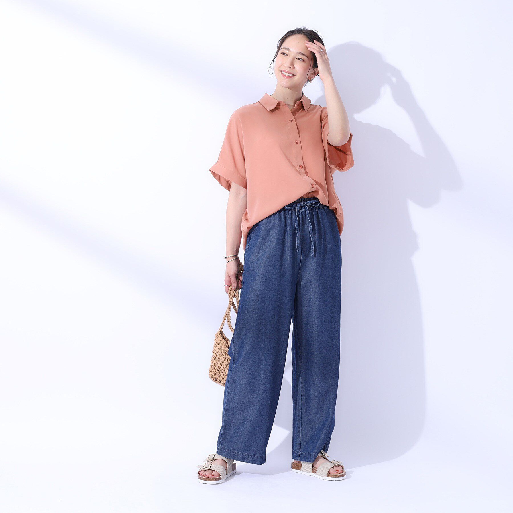 SHOO･LA･RUE「【洗える/プチプラ/無理せずキレイ】オンにもオフにも ドルマンスリーブ前開きシャツ」|シャツ・ブラウス|