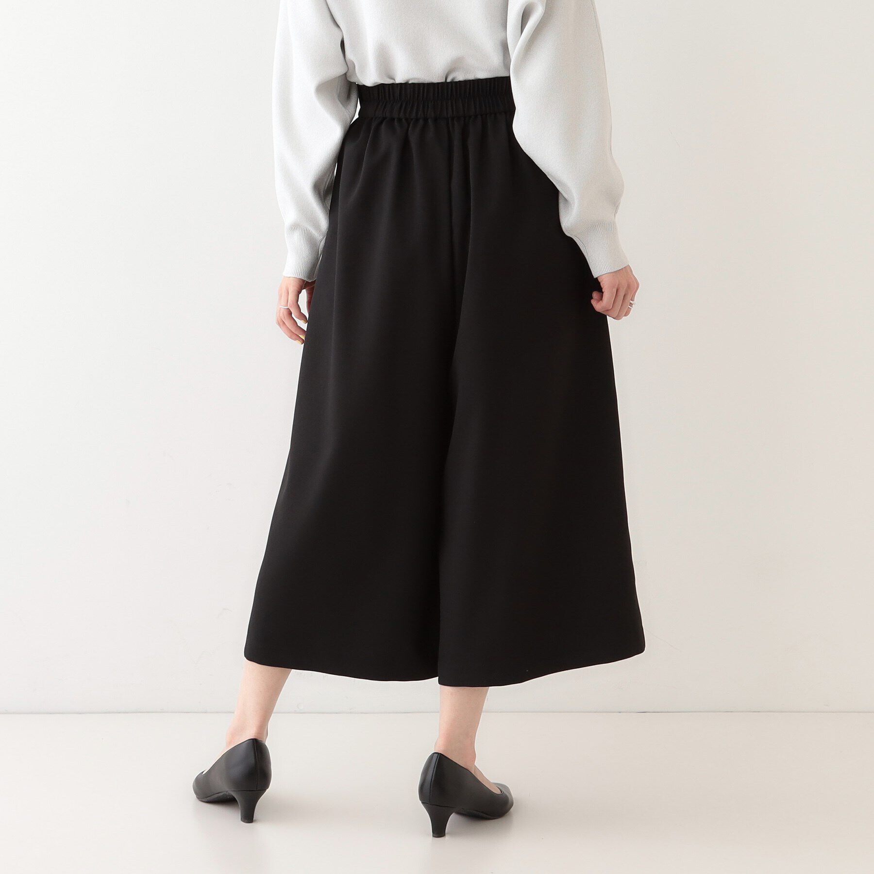 SHOO･LA･RUE「【S-LL/体型カバー】オンオフ兼用 ベルト風ガウチョパンツ」|その他|