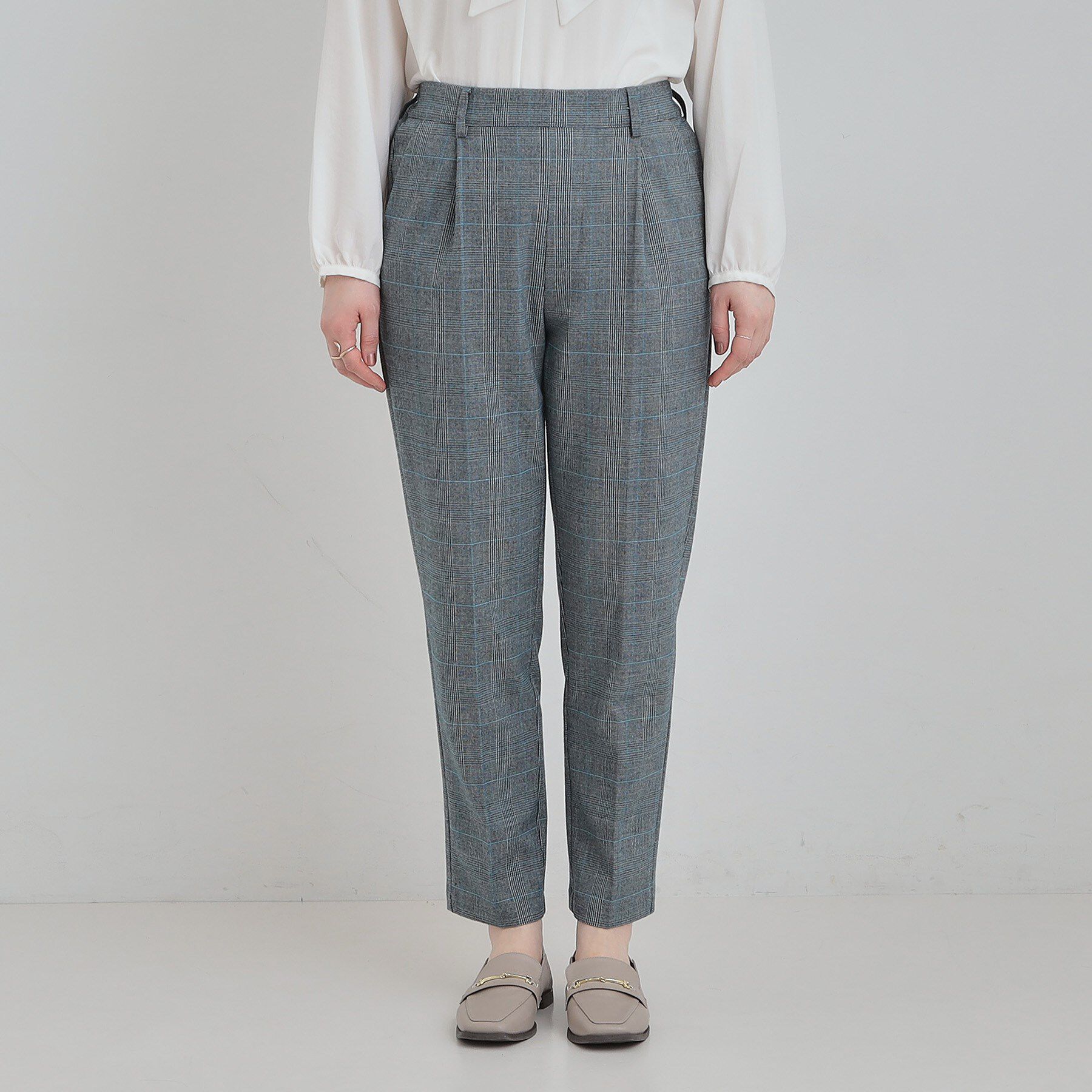 SHOO･LA･RUE「【洗濯機可/S-LL】美脚見え あったか裏起毛 テーパードパンツ」|その他|