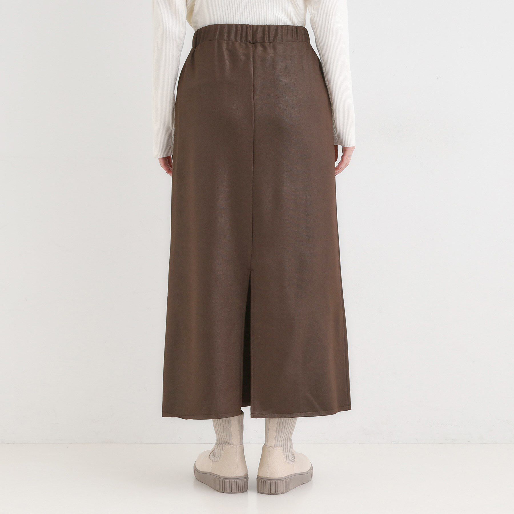 SHOO･LA･RUE「【洗濯機可】やわらかレザー調ナロースカート」|スカート|