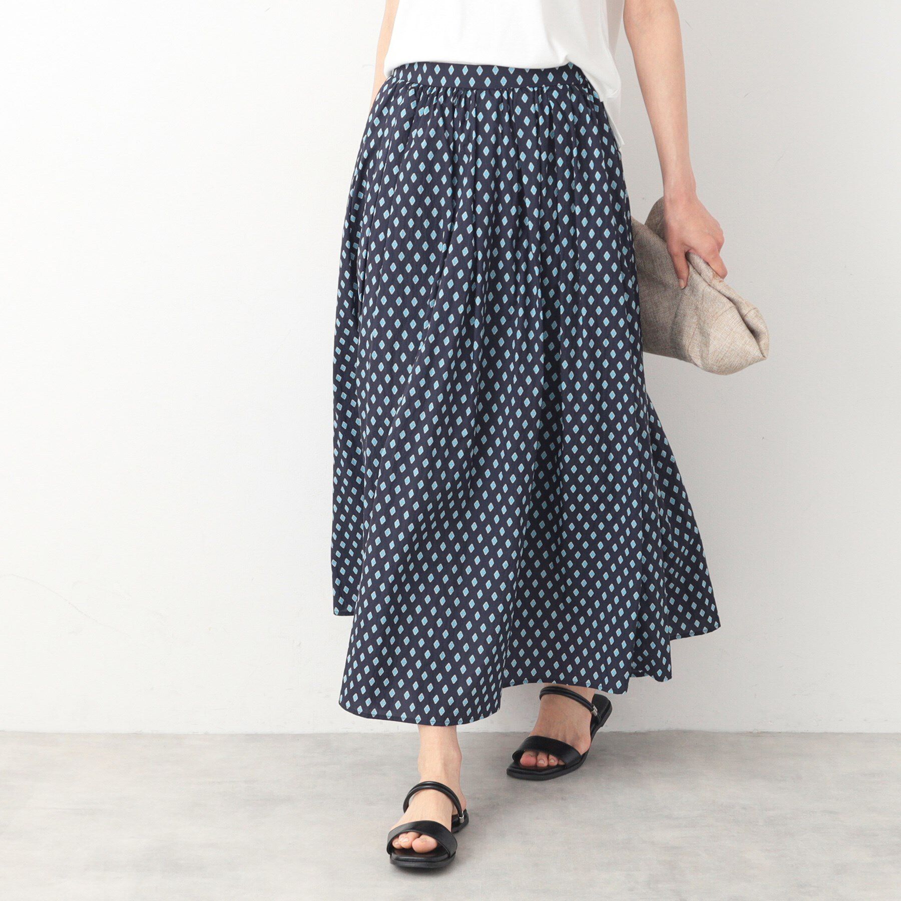 Dessin「【洗える】小紋プリントスカート」|スカート|