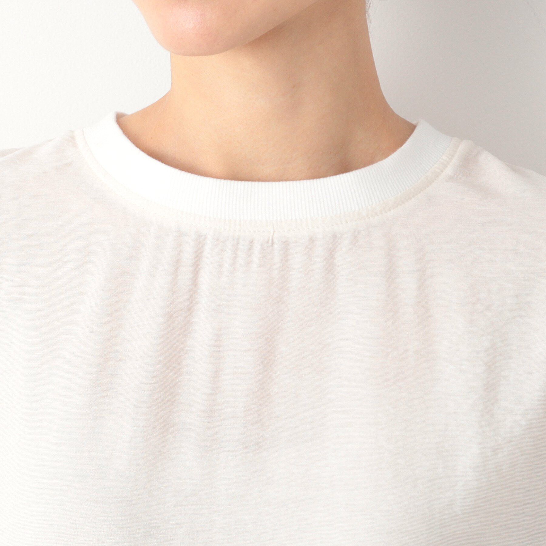 Dessin「【洗える】ドローコード付きリブ襟ブラウス（XS～L）」|シャツ・ブラウス|