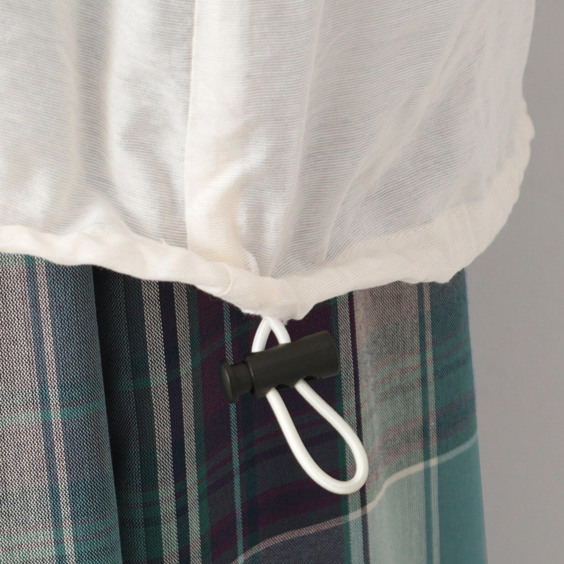 Dessin「【洗える】ドローコード付きリブ襟ブラウス（XS～L）」|シャツ・ブラウス|