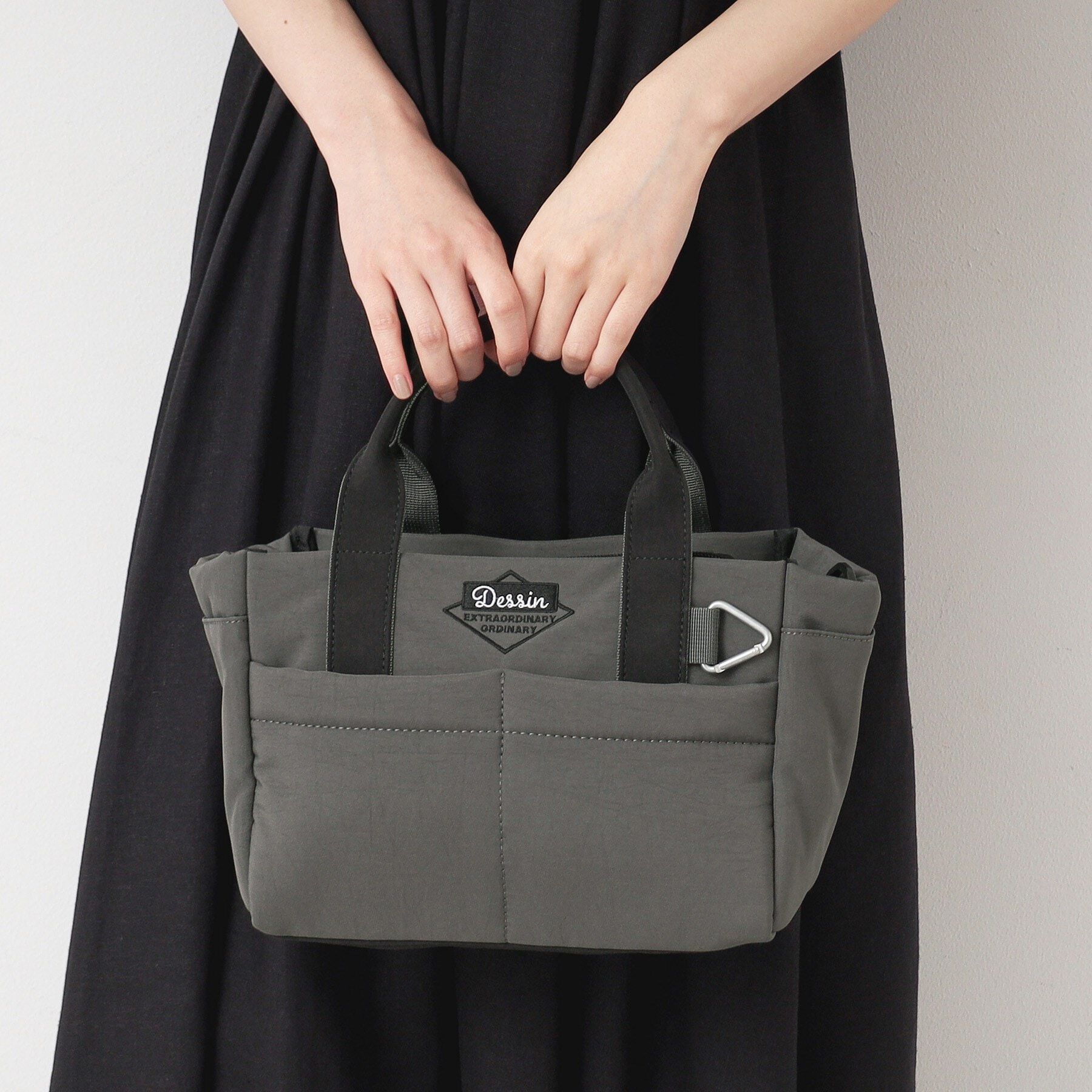 Dessin「【軽量】2WAYナイロントート」|トートバッグ|チャコールグレー(0