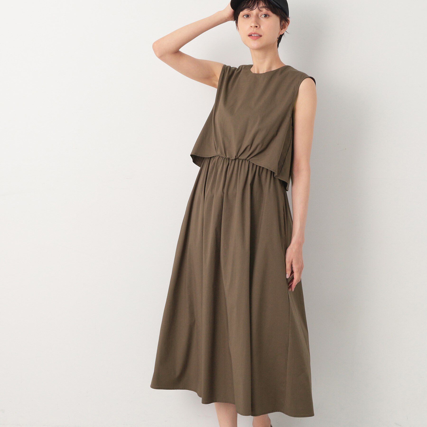 Dessin「【洗える】セットアップ風ワンピース」|ワンピース|ブラウン(044)