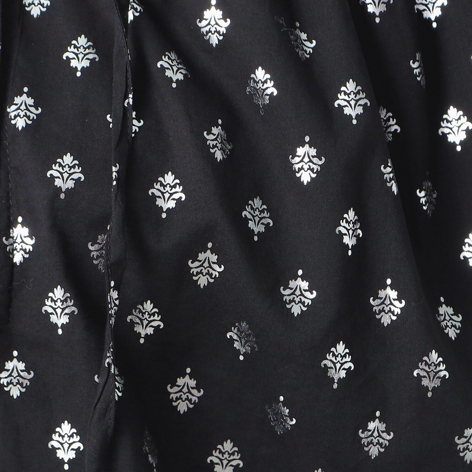 Dessin「【洗える】箔プリントフリルネックブラウス」|シャツ・ブラウス|