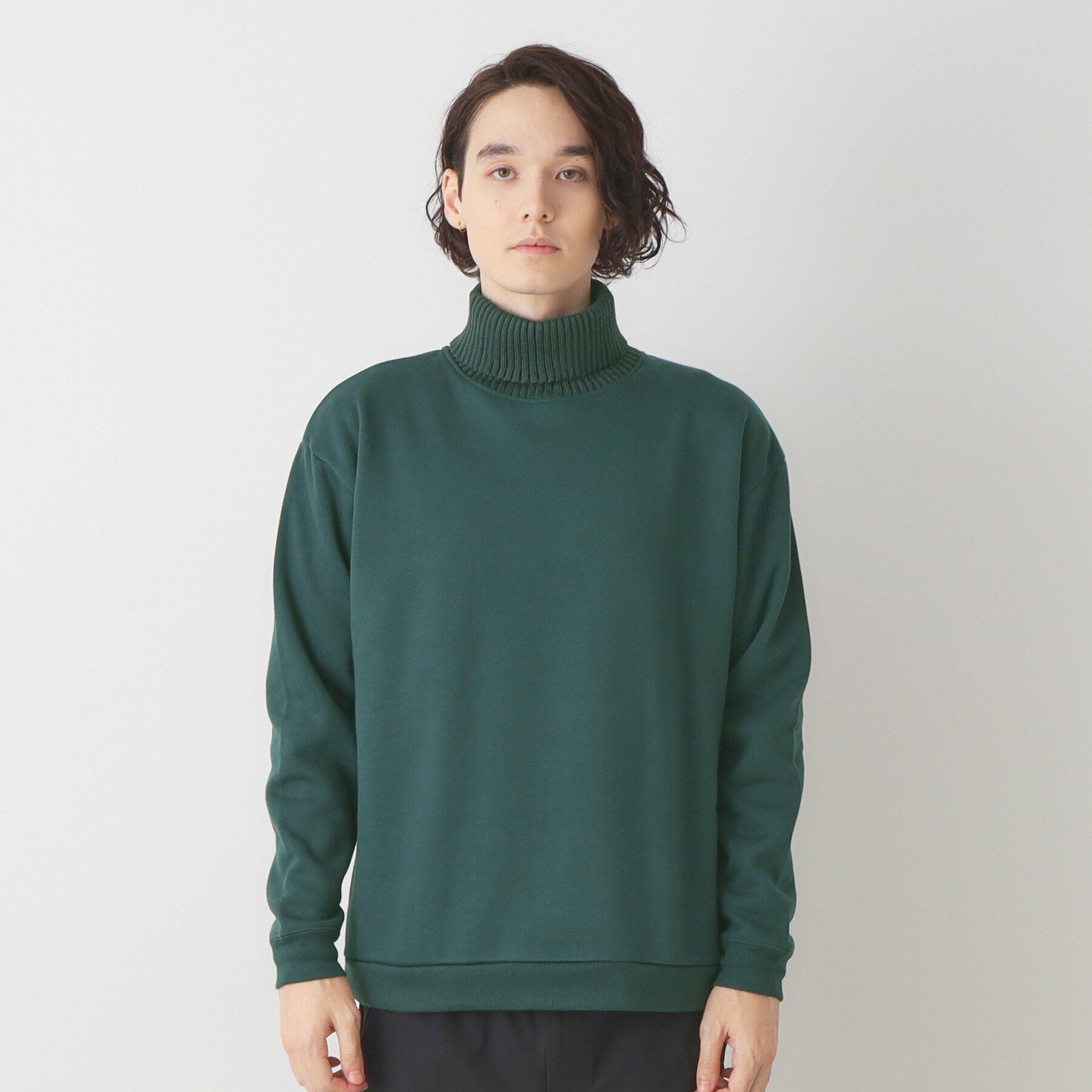 Dessin「ニットタートル切替ジャージ」|パーカー|