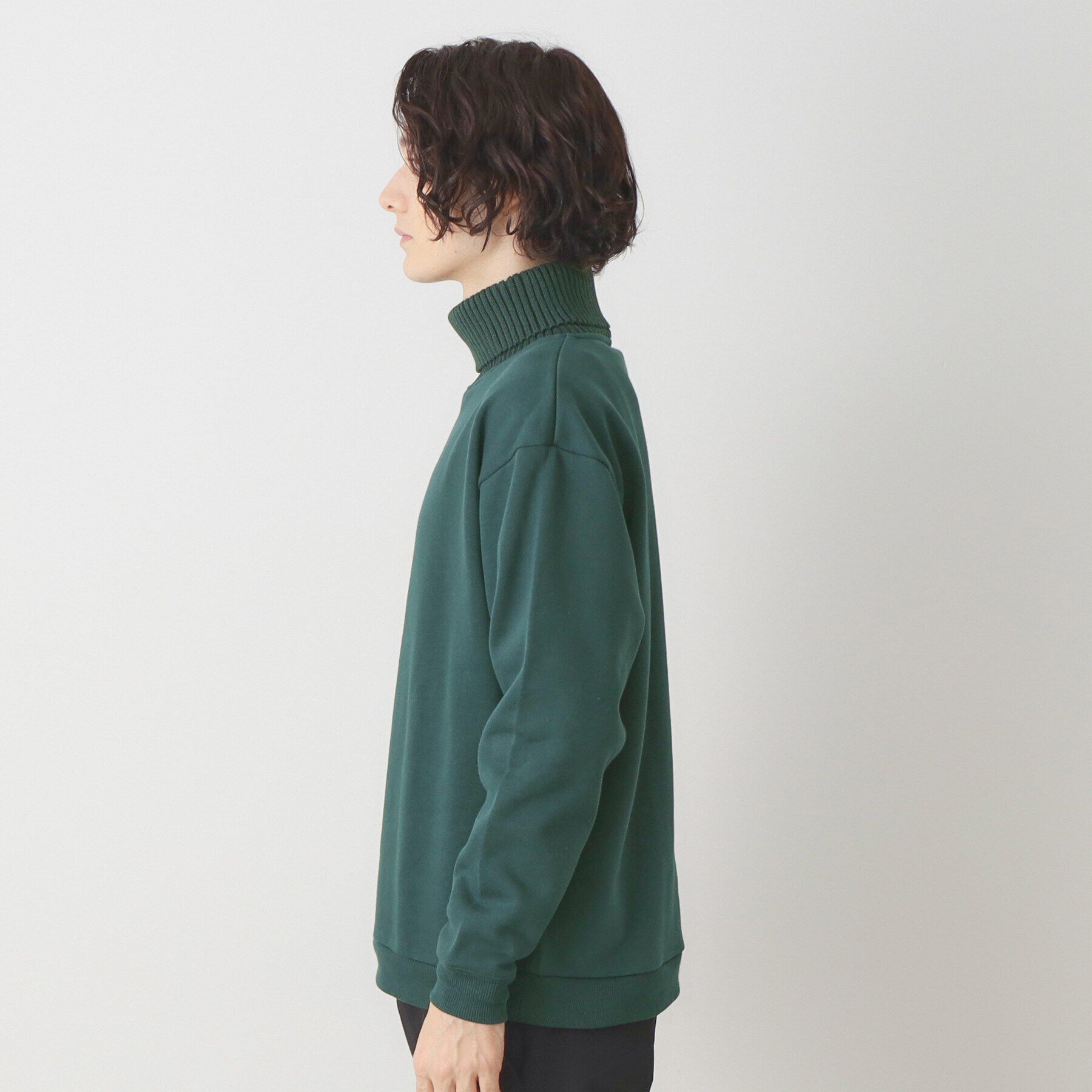 Dessin「ニットタートル切替ジャージ」|パーカー|