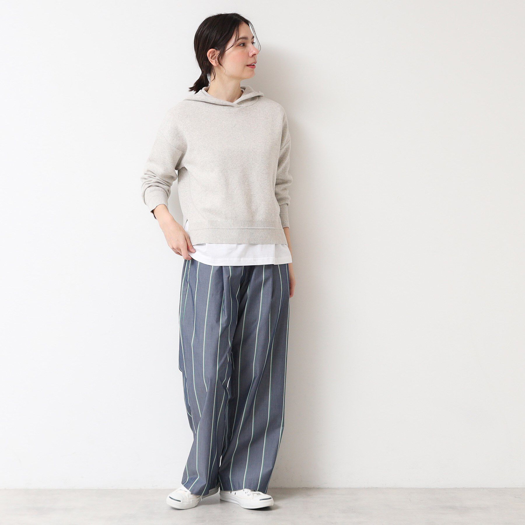 Dessin「【洗える・ウエストゴム】ストライプリラックスパンツ」|その他|