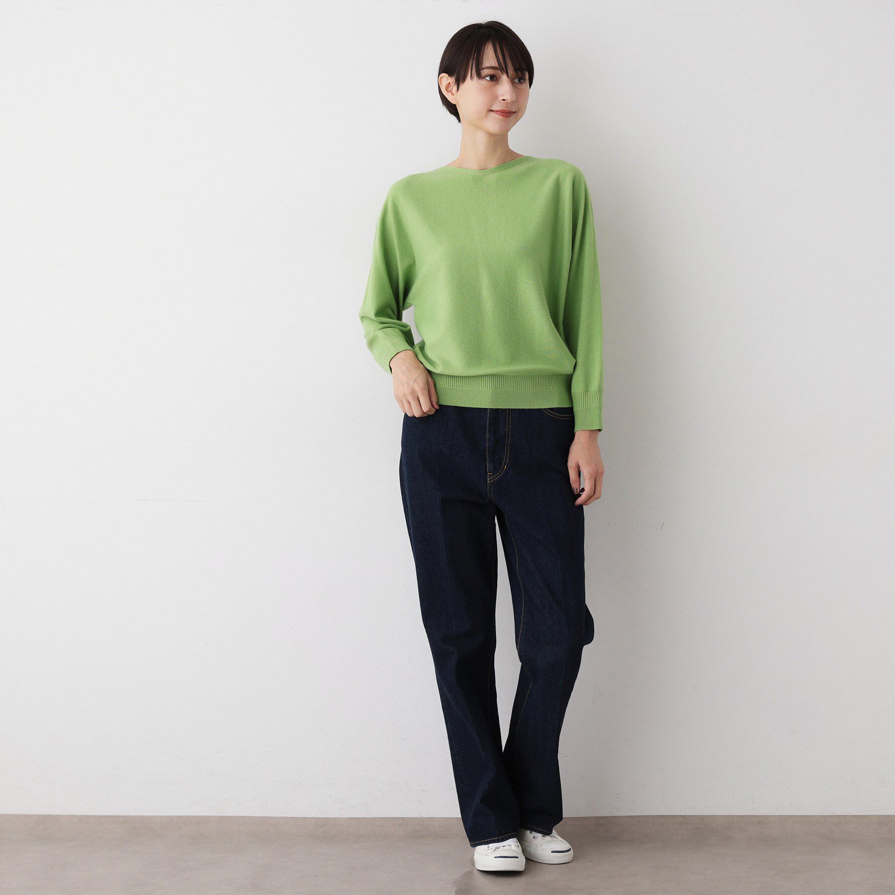 Dessin「【洗える】ウールブレンド後ろボタンニット」|ニット・セーター|