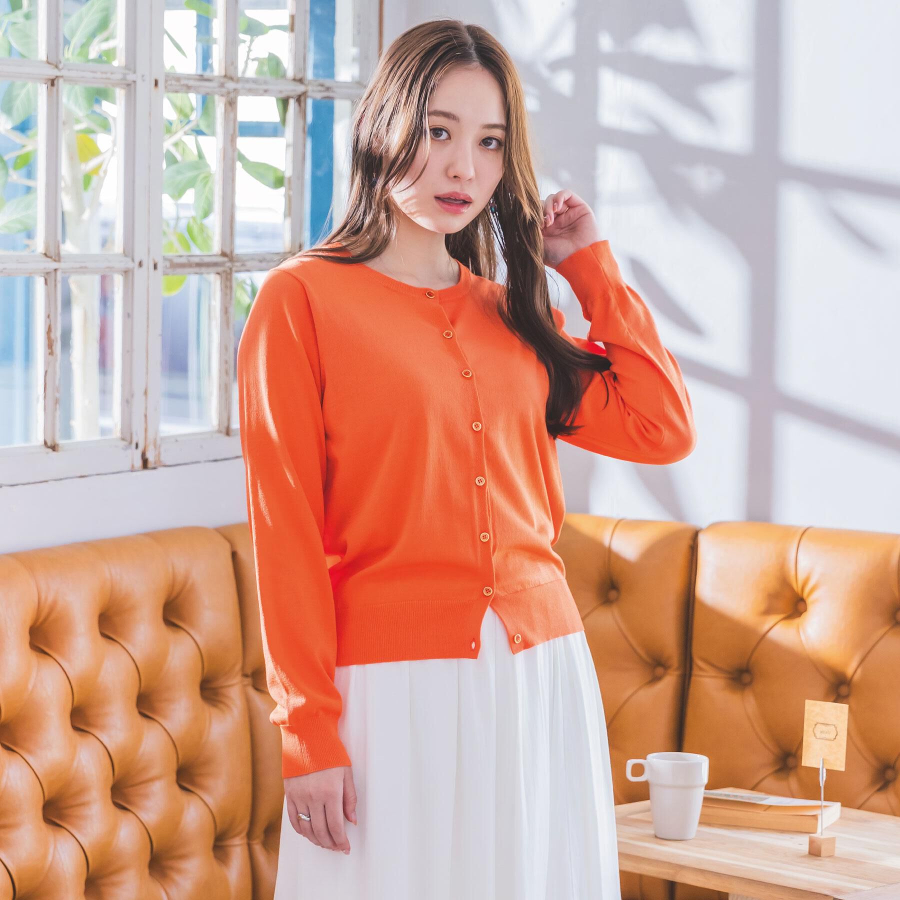 ITS&rsquo;DEMO「【UV／冷感／毛玉防止／手洗い可／M・L展開】クルーニットカーディガン」|カーディガン|