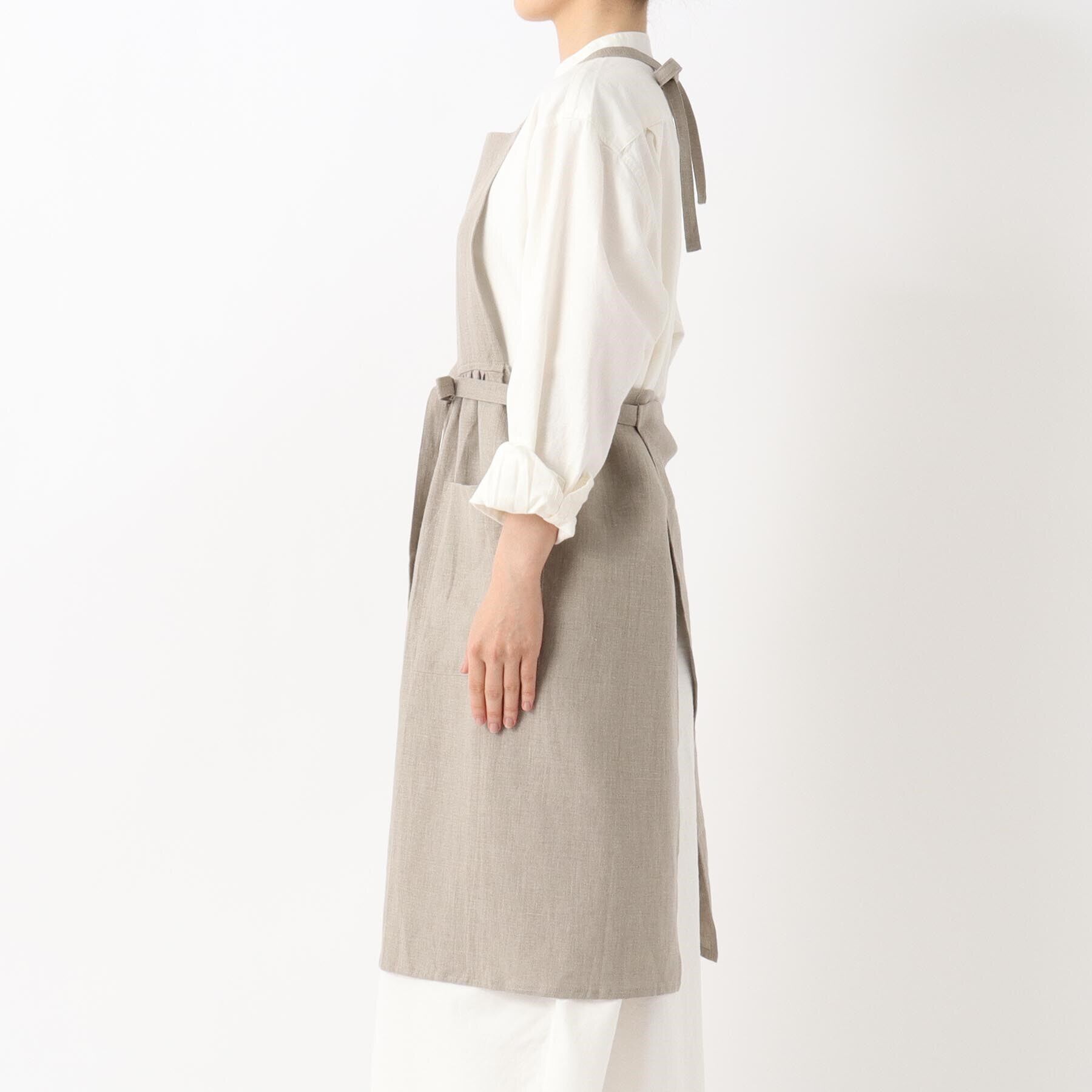 212 KITCHEN STORE「◆リネンギャザーエプロン KN」|食器・キッチングッズ|