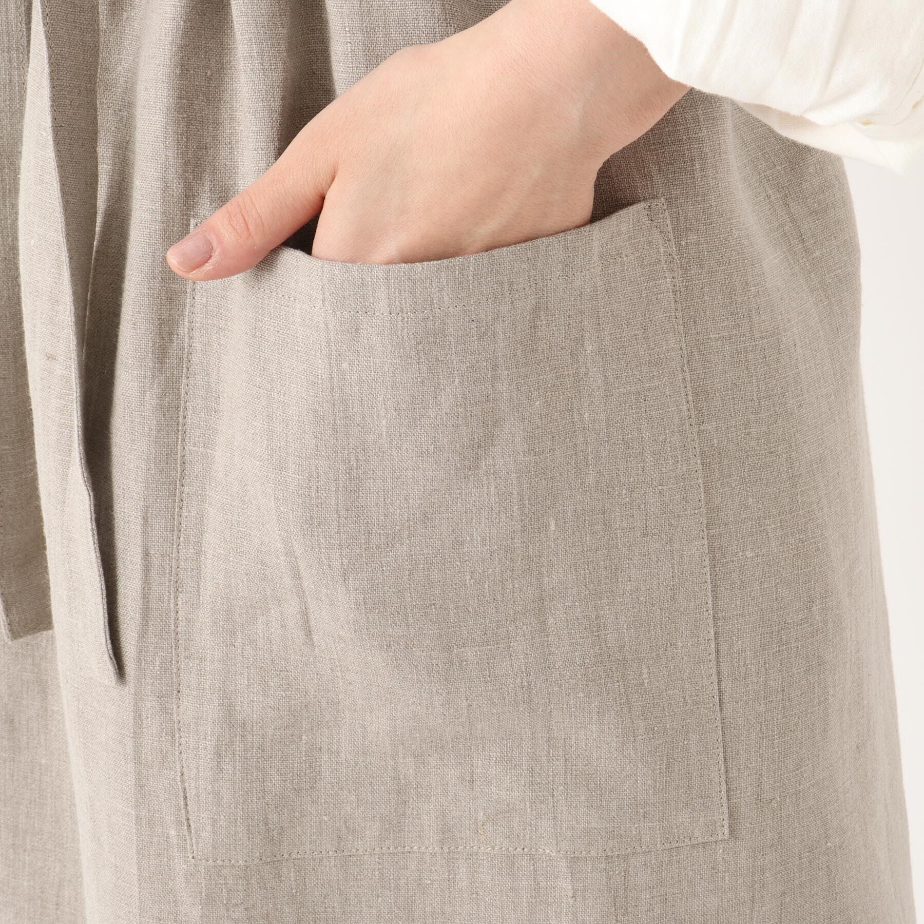 212 KITCHEN STORE「◆リネンギャザーエプロン KN」|食器・キッチングッズ|