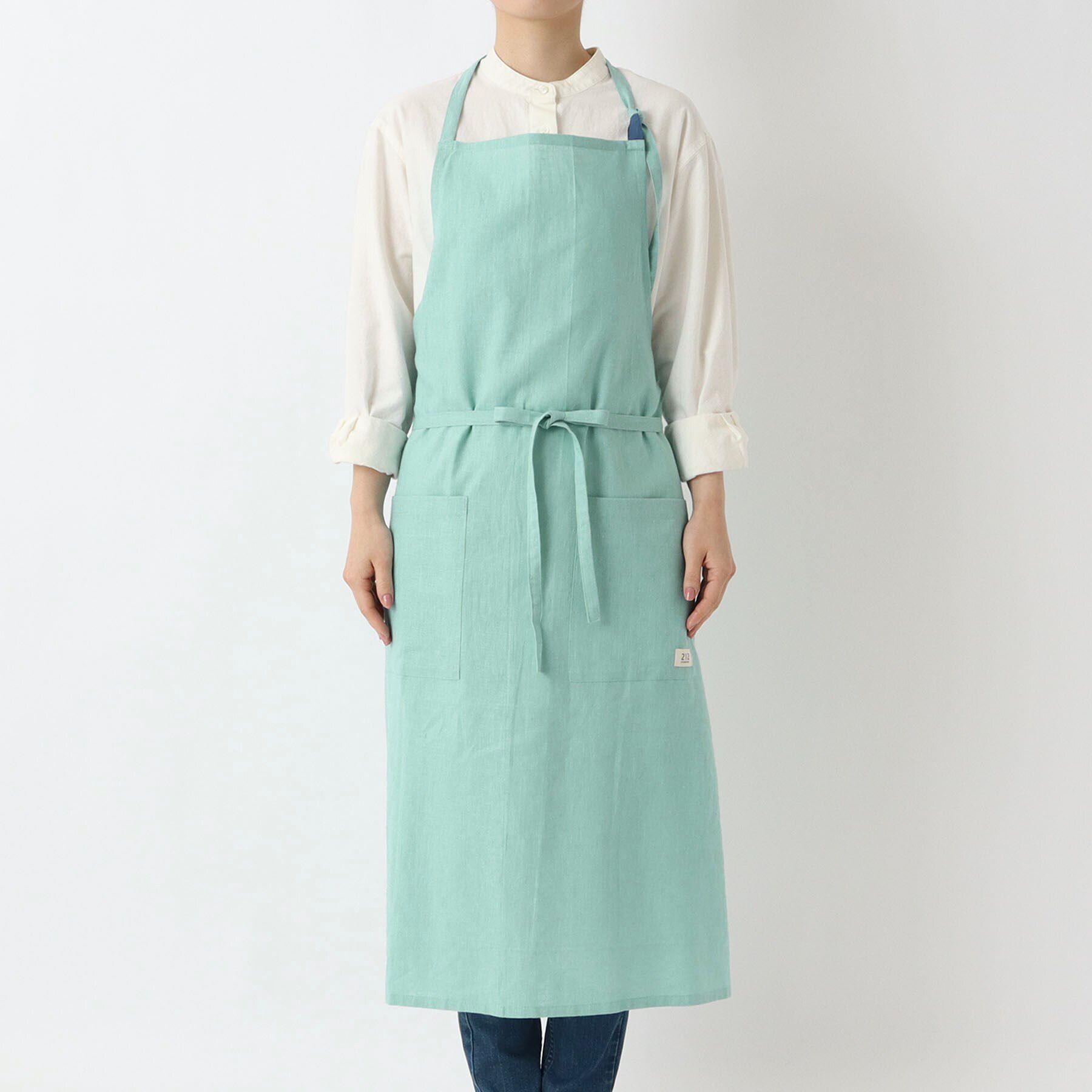 212 KITCHEN STORE「リネンコットン フルエプロン BL ＜212Kオリジナル＞」|食器・キッチングッズ|