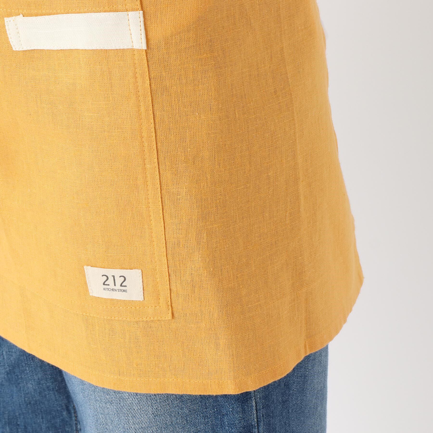 212 KITCHEN STORE「リネンコットン カフェエプロン YE ＜212Kオリジナル＞」|食器・キッチングッズ|