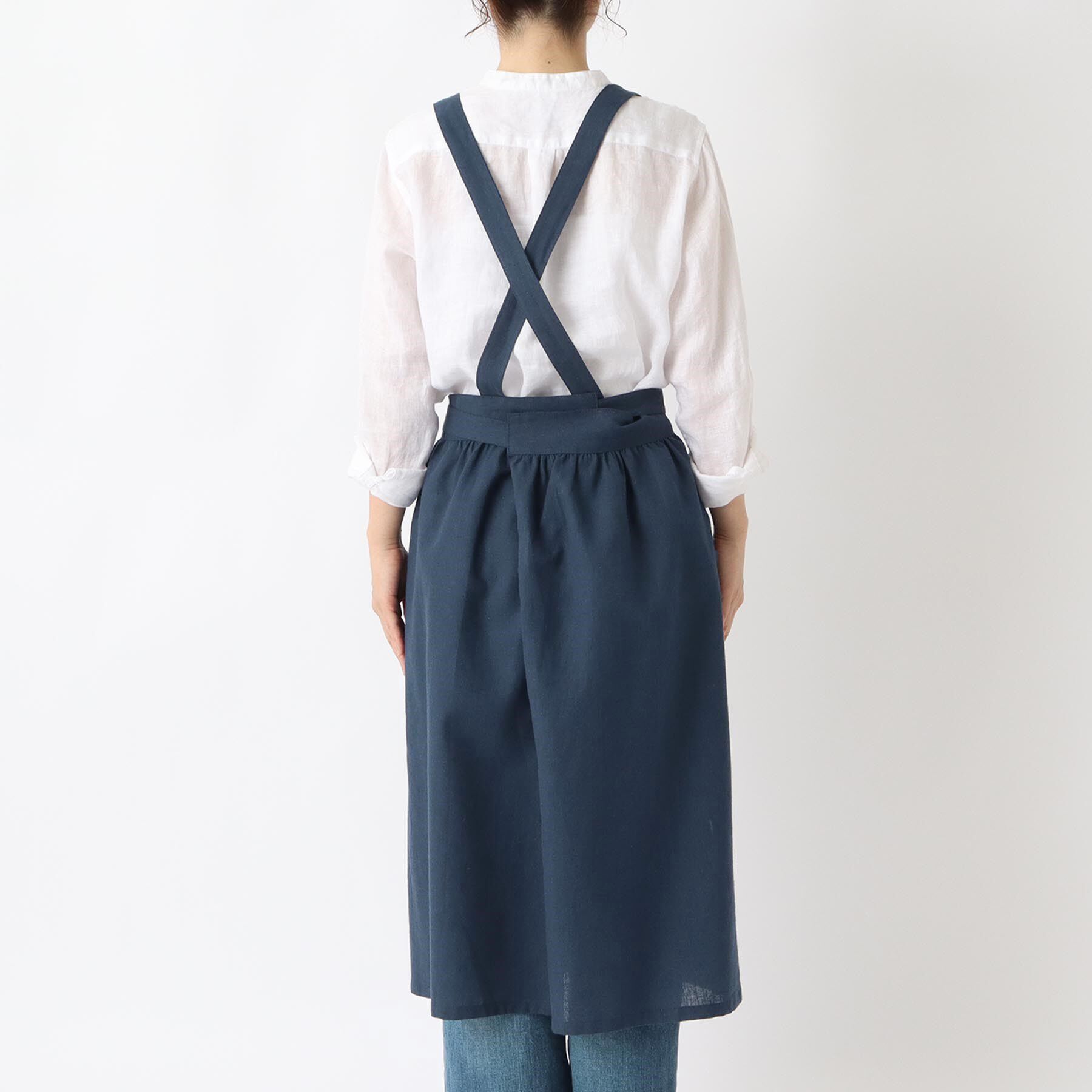 212 KITCHEN STORE「リネンコットン フルエプロンギャザー NV」|食器・キッチングッズ|