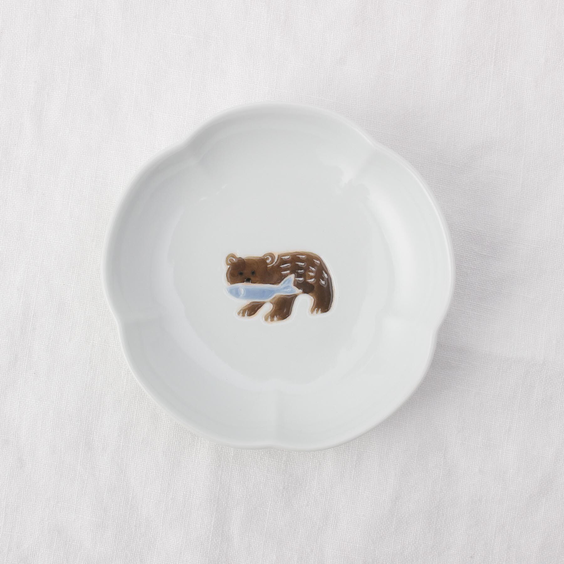 212 KITCHEN STORE「ニッポン絵皿 小皿 しゃけ熊」|食器・キッチングッズ|