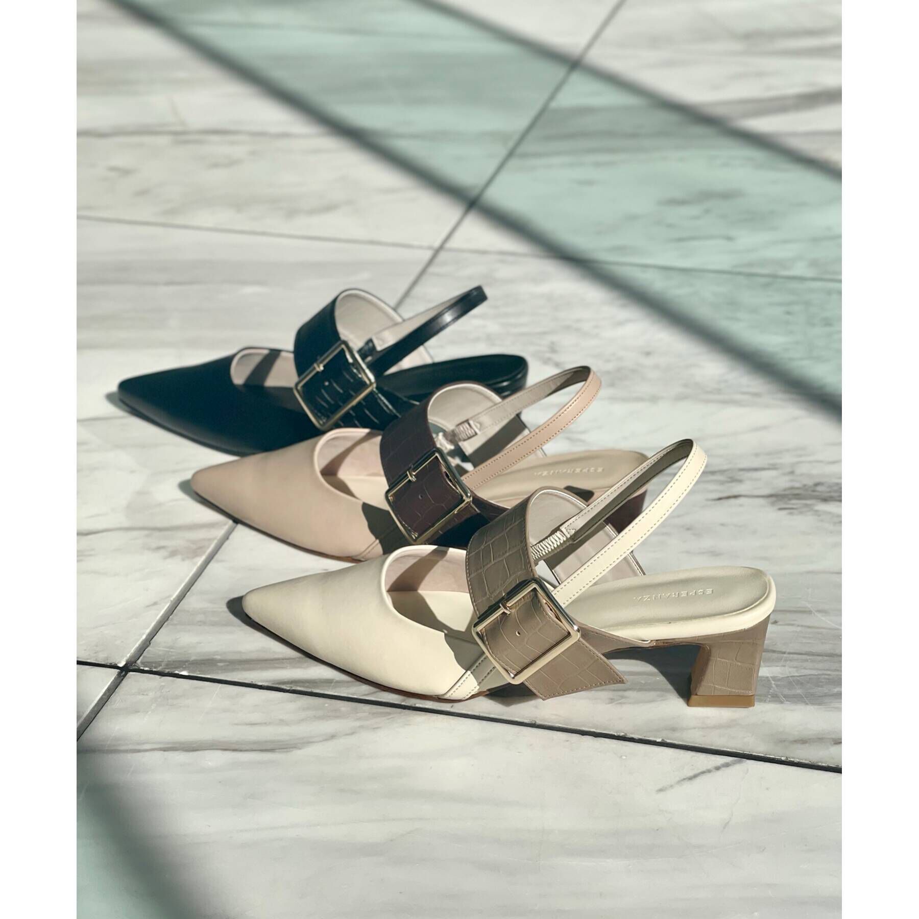 ESPERANZA「《定番》バックベルトミュール」|サンダル|