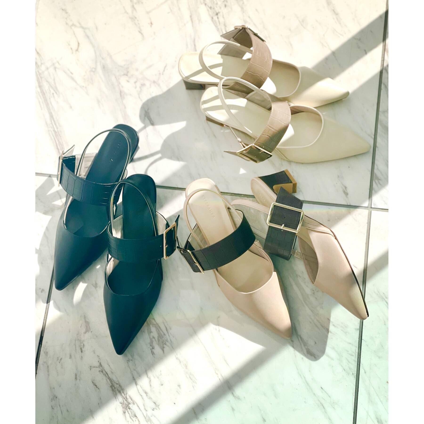 ESPERANZA「《定番》バックベルトミュール」|サンダル|