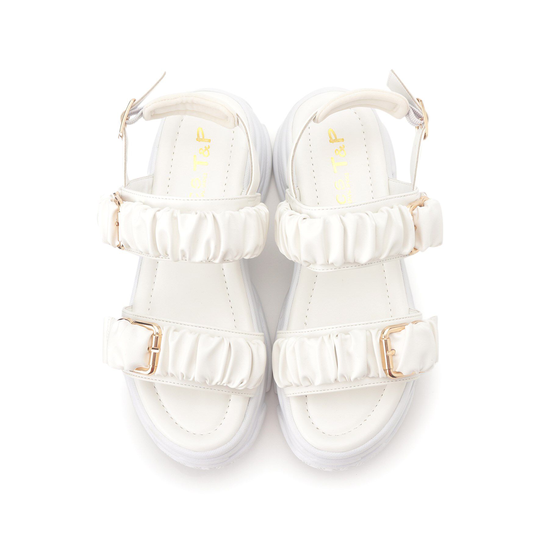 csT&P「厚底クシュクシュベルトスポサン」|サンダル|