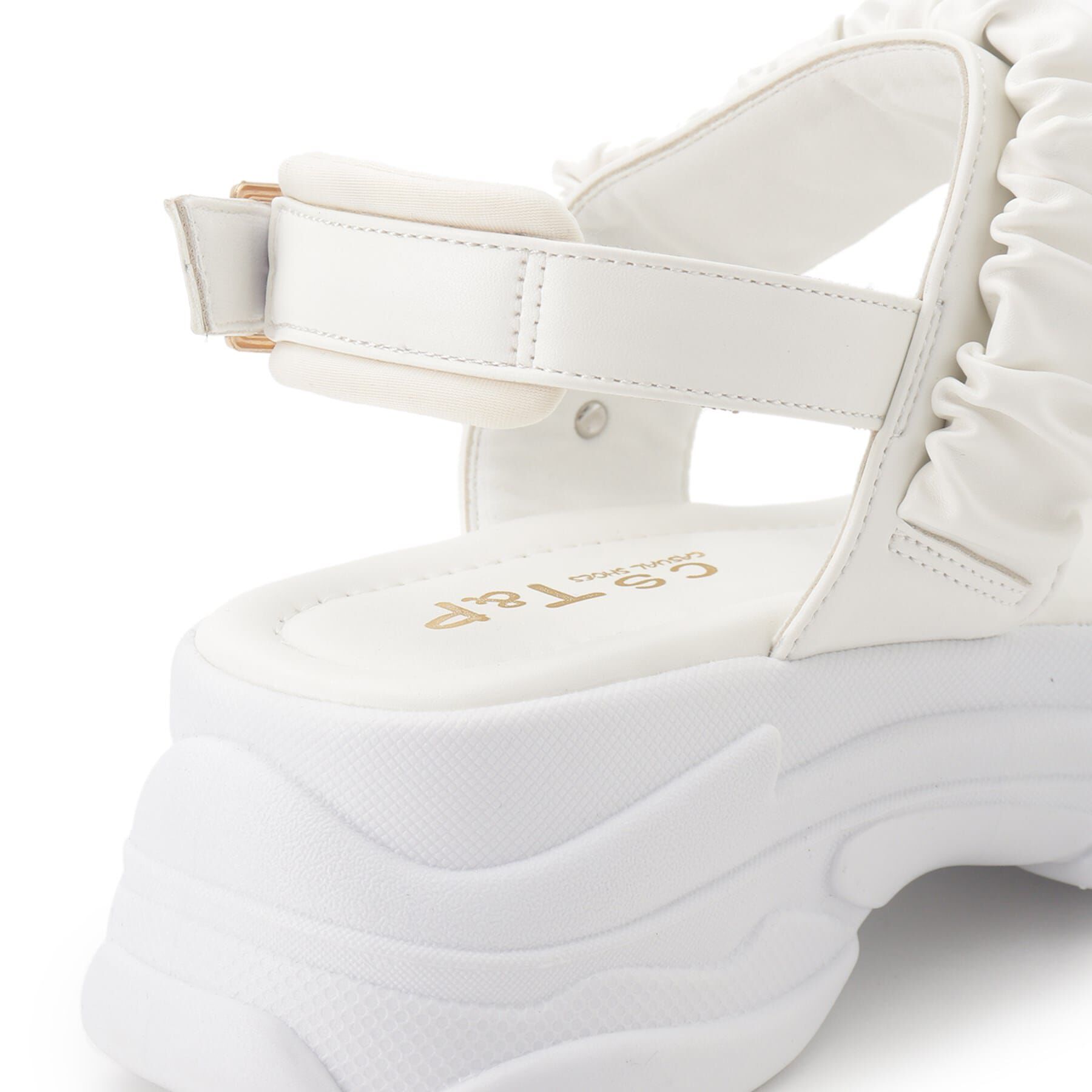 csT&P「厚底クシュクシュベルトスポサン」|サンダル|