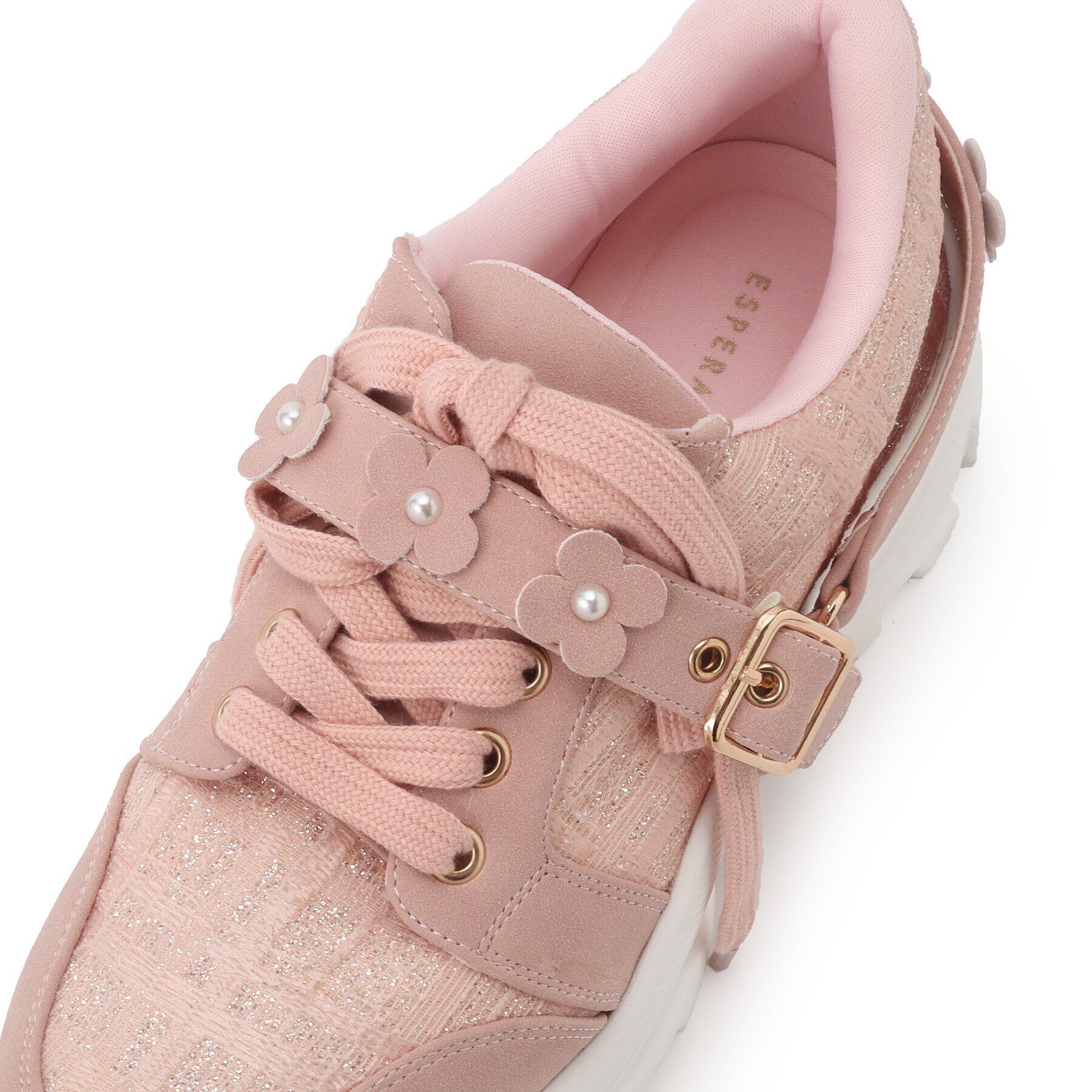 ESPERANZA「フラワーベルト厚底スニーカー」|スニーカー|