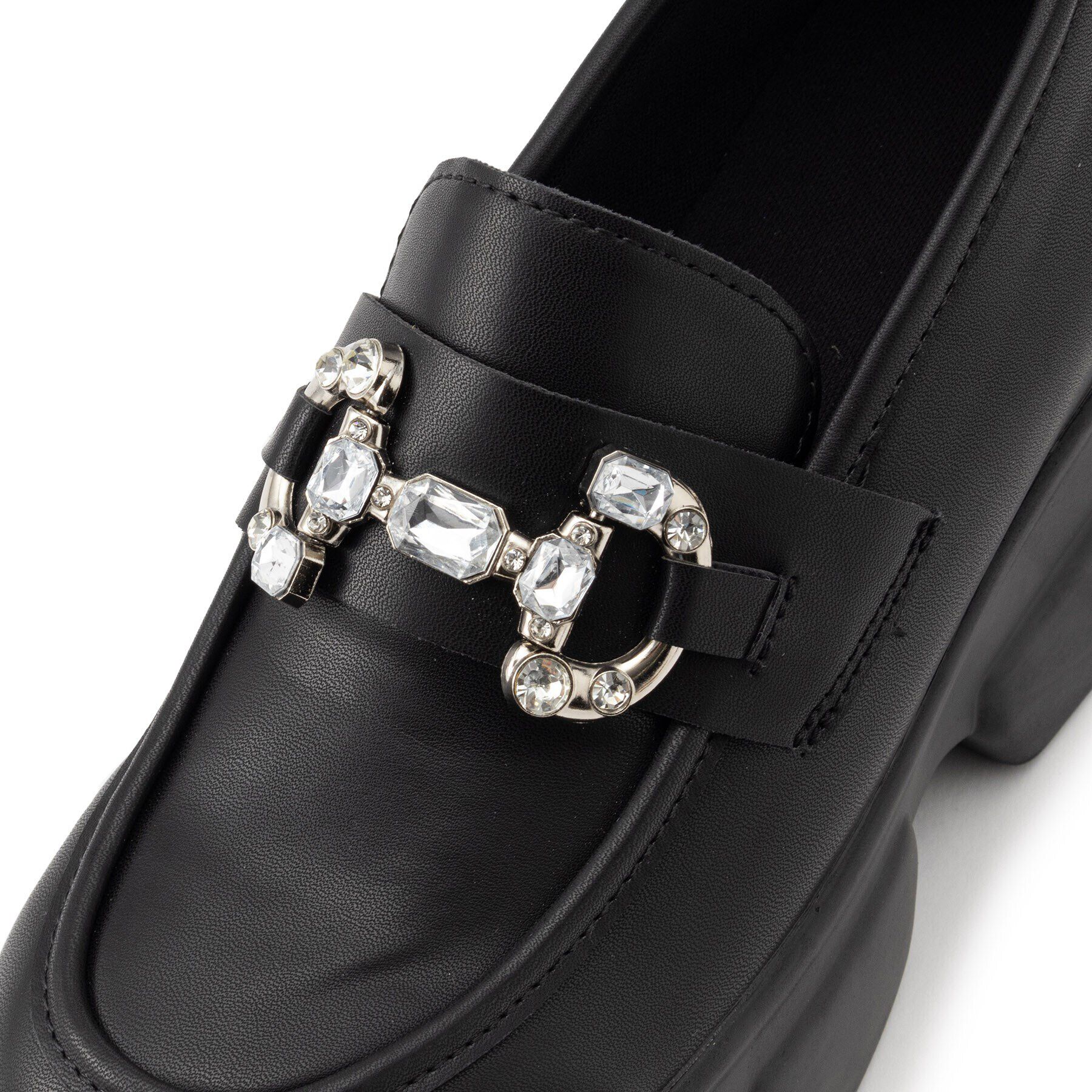 csT&P「厚底キラキラチャーム付きローファーパンプス」|パンプス|