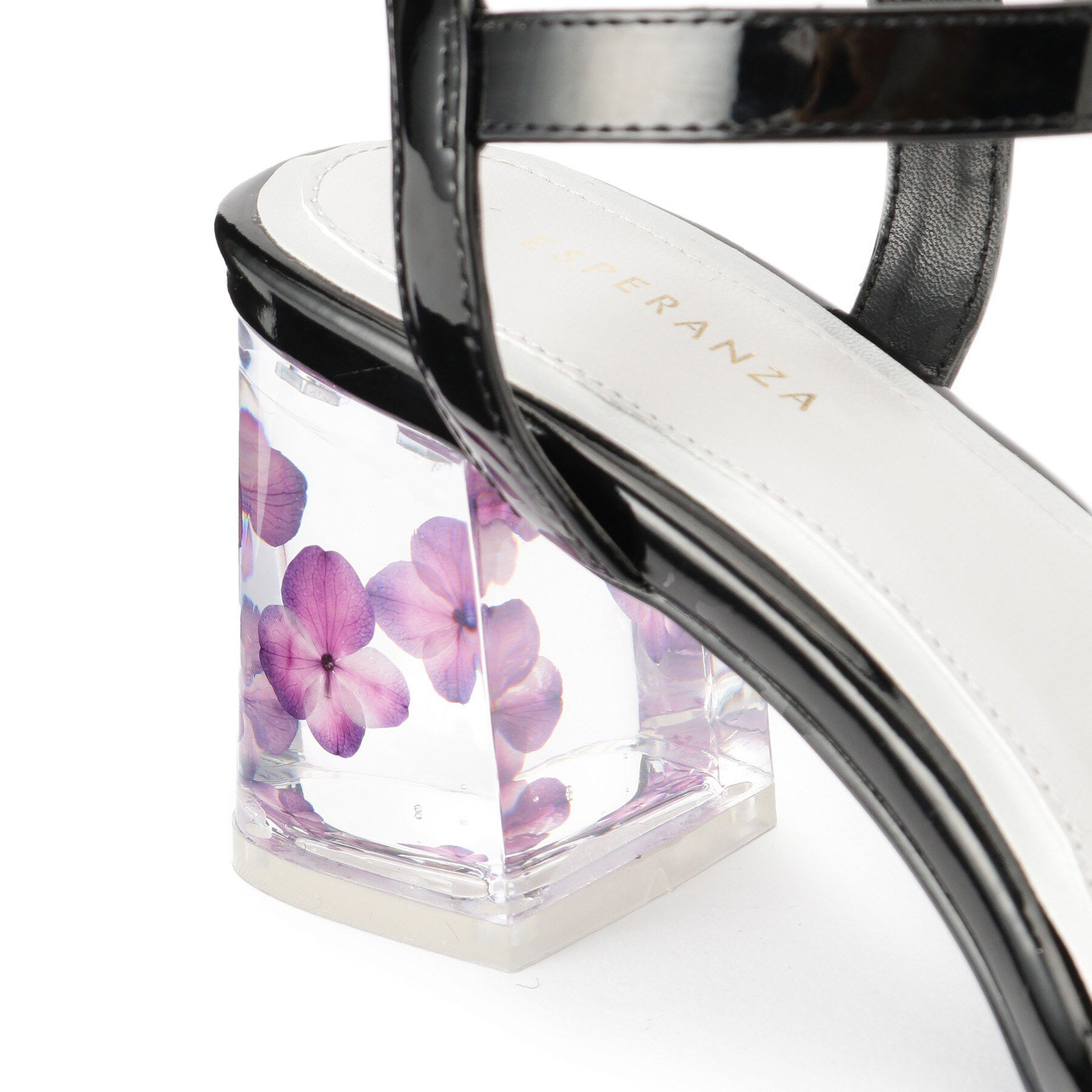 ESPERANZA「フラワークリアヒールサンダル」|サンダル|