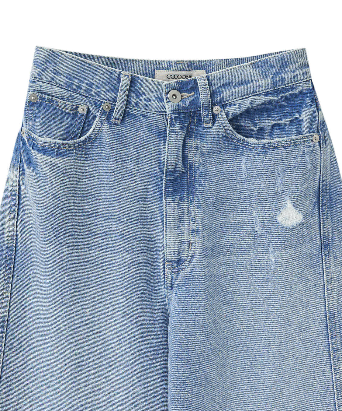 COCO DEAL「ツイストシームバギーデニムパンツ」|デニム|