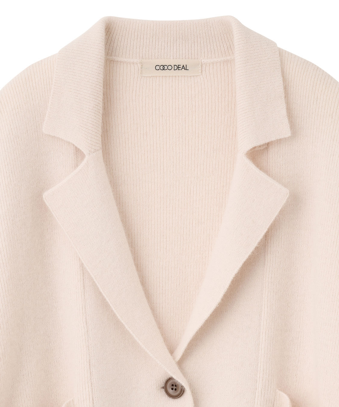 COCO DEAL「フォックス混ニットテーラードジャケット」|テーラードジャケット|