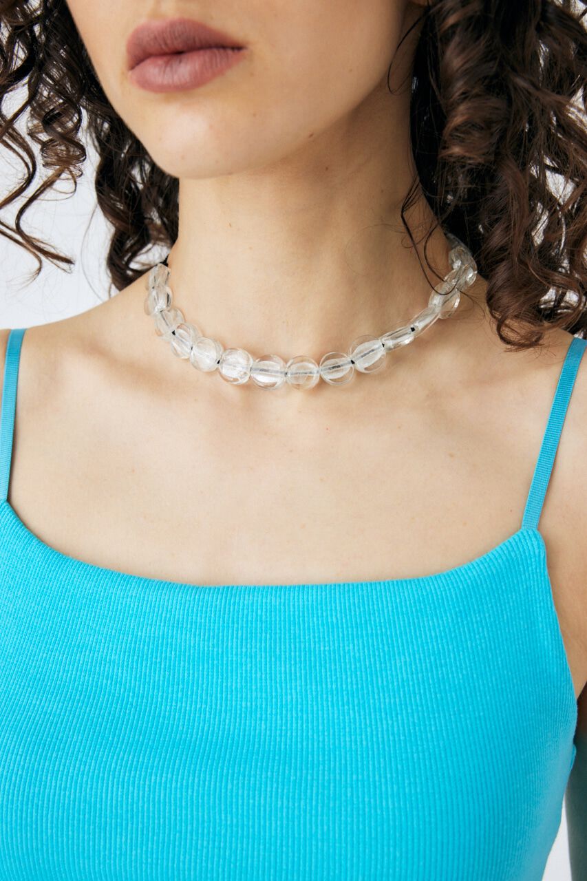 MOUSSY「GLASS BEADS チョーカー」|ネックレス|CLR