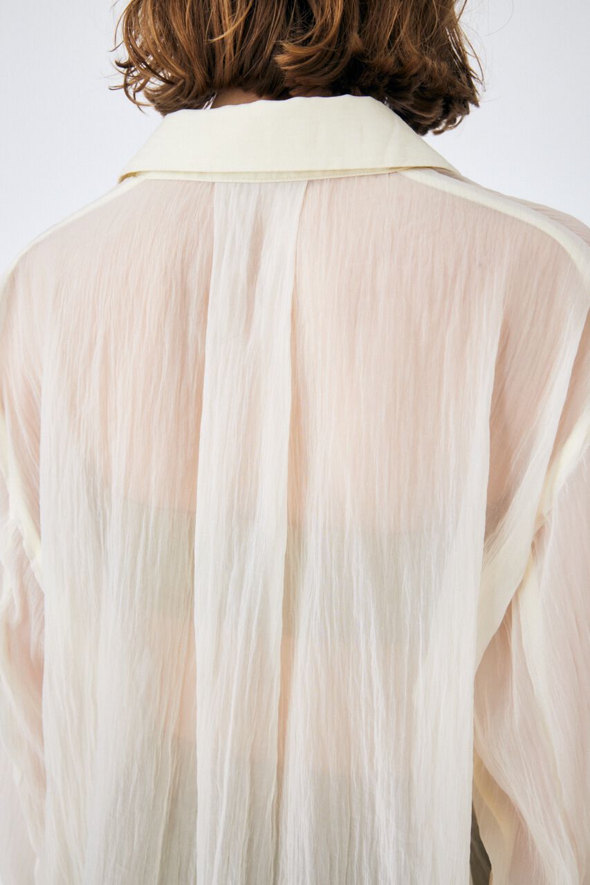 MOUSSY「WRINKLE SHEER シャツ」|シャツ・ブラウス|
