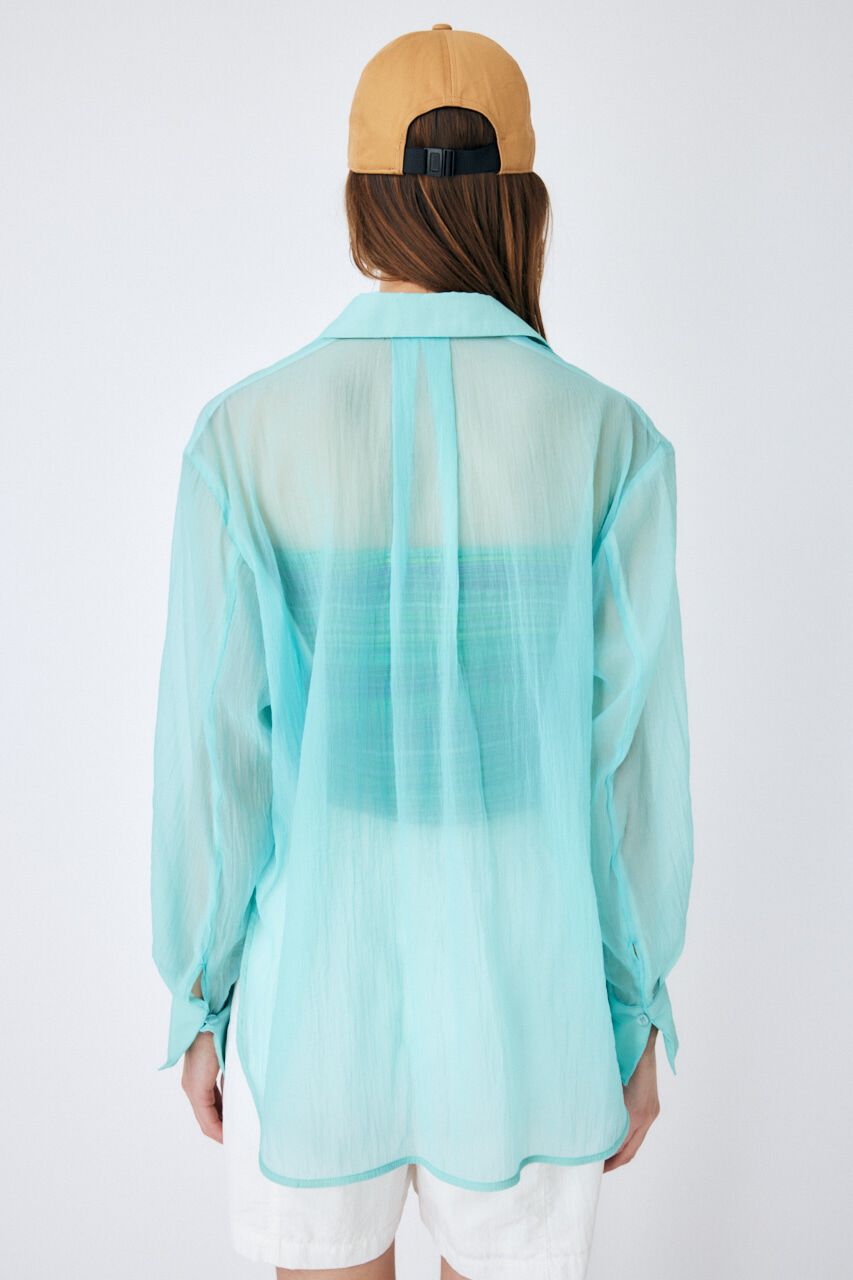 MOUSSY「WRINKLE SHEER シャツ」|シャツ・ブラウス|