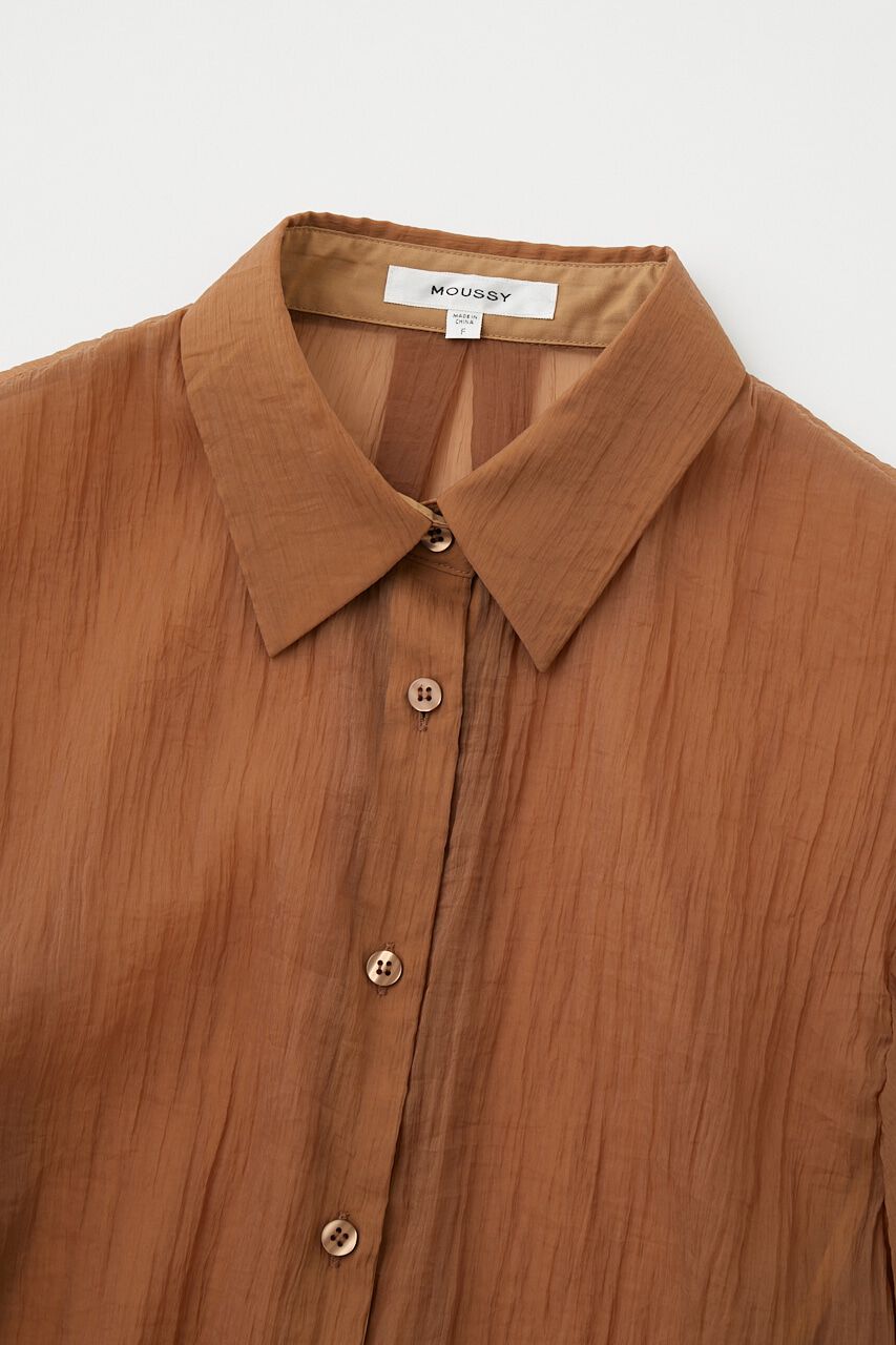 MOUSSY「WRINKLE SHEER シャツ」|シャツ・ブラウス|