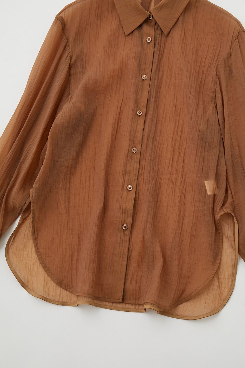 MOUSSY「WRINKLE SHEER シャツ」|シャツ・ブラウス|