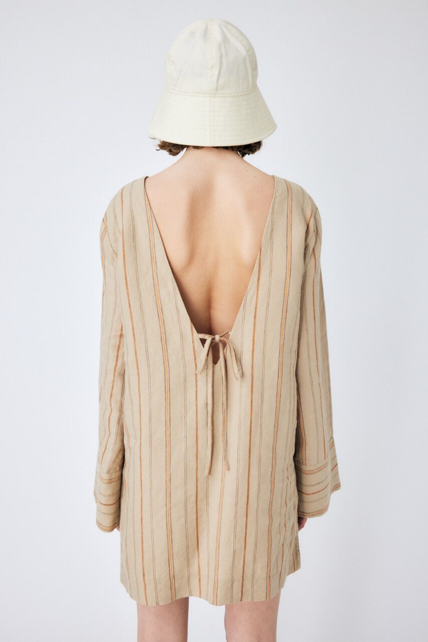 MOUSSY「LINEN STRIPE ミニドレス＆パンツ」|ワンピース|